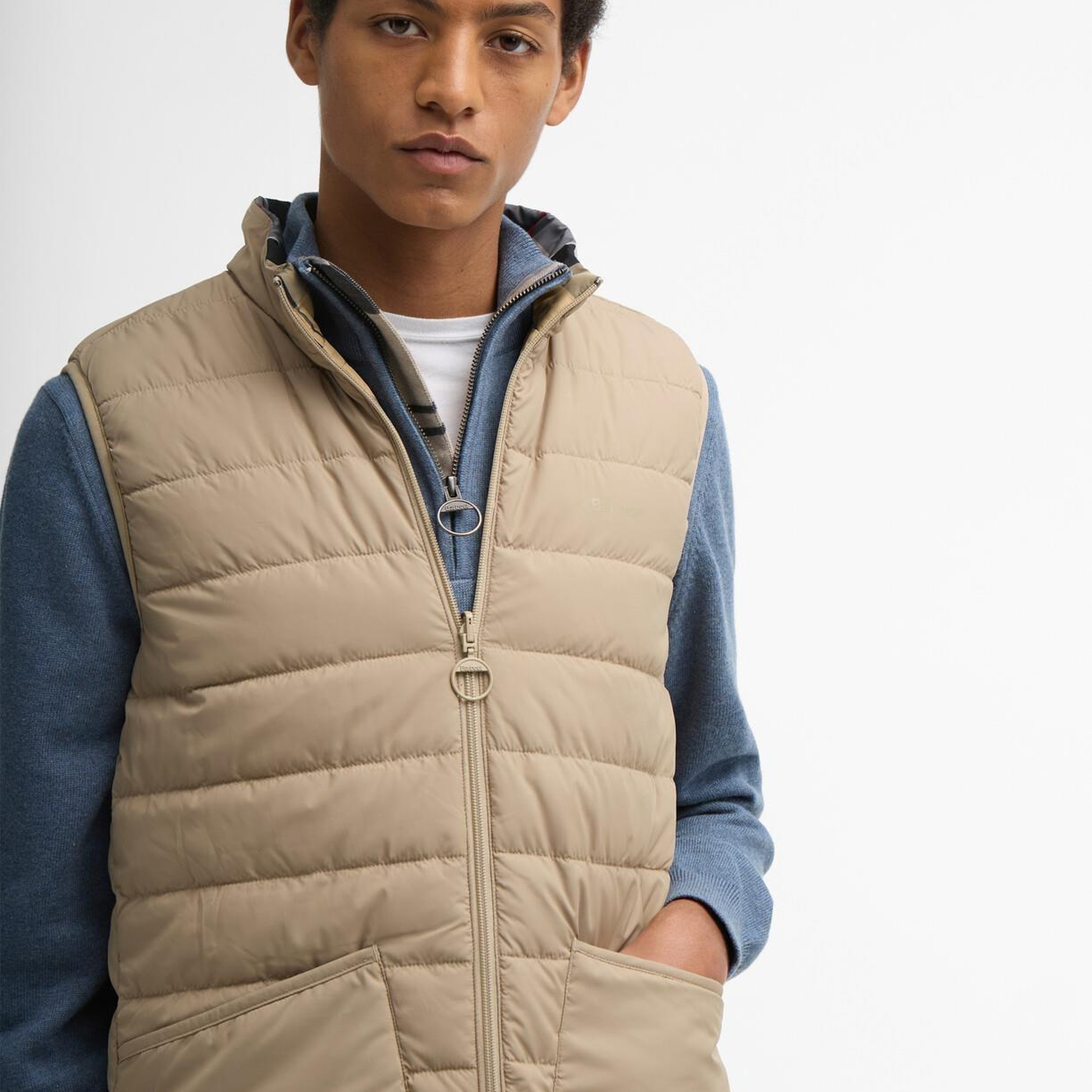 Barbour Reversible Tartan Puffer Yelek