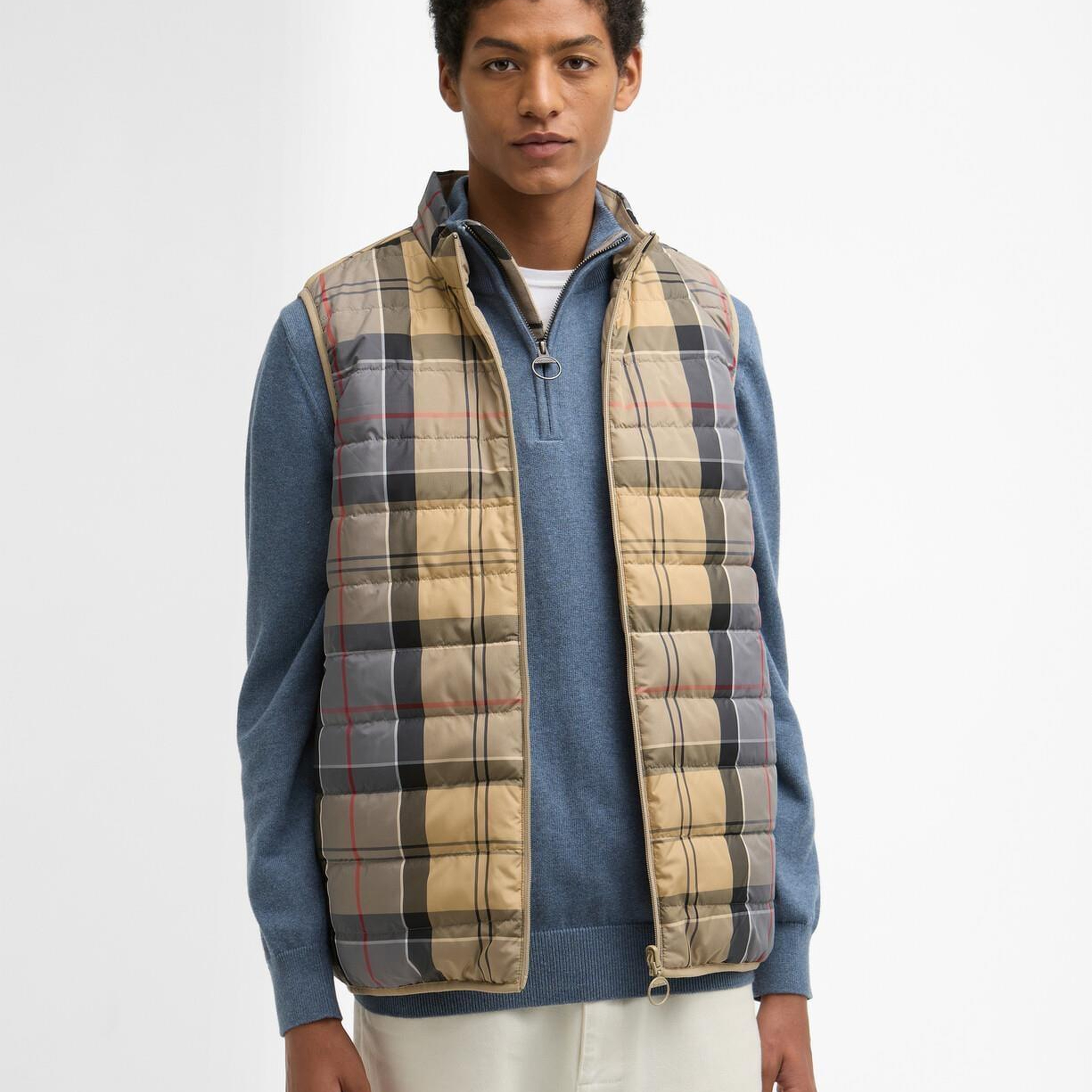 Barbour Reversible Tartan Puffer Yelek