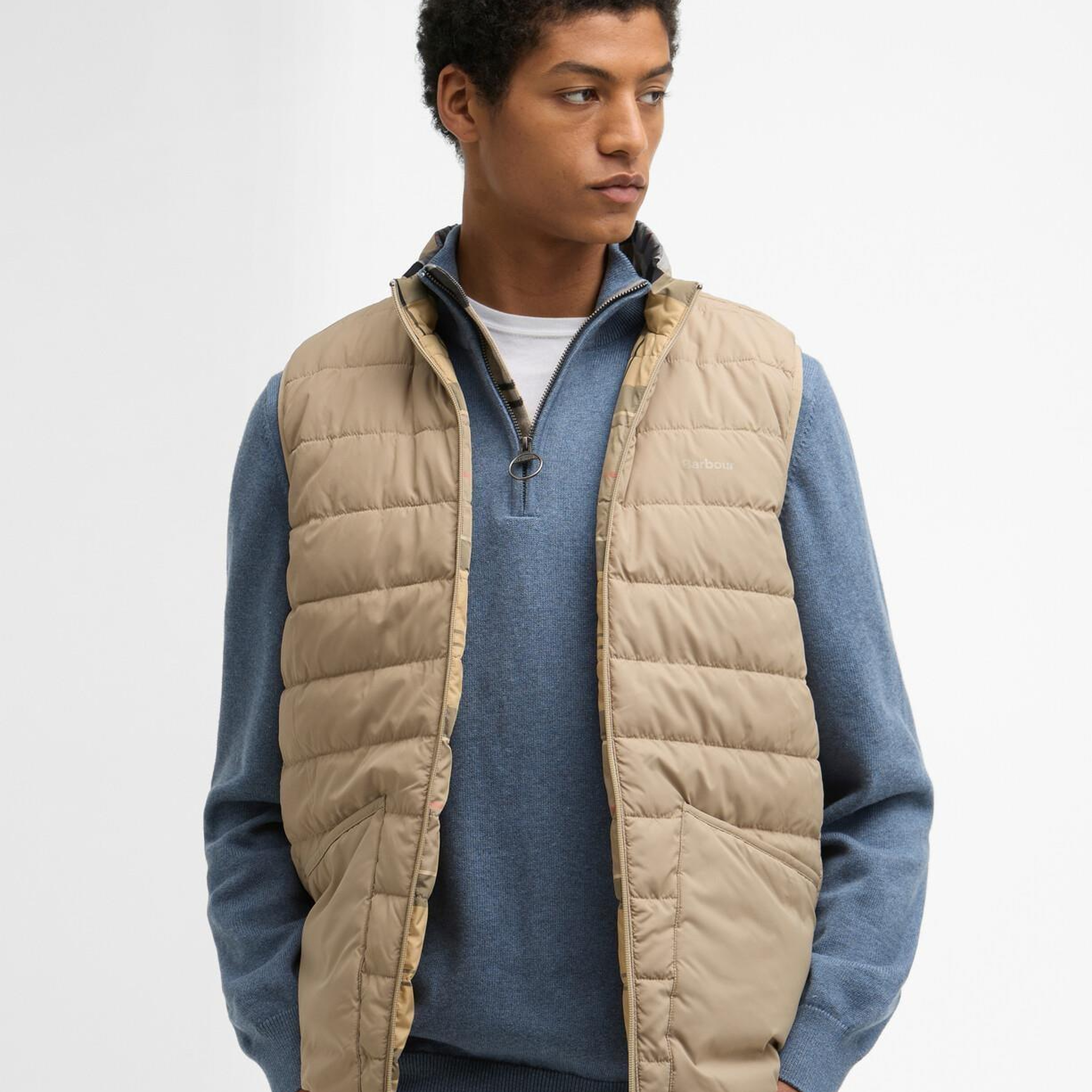 Barbour Reversible Tartan Puffer Yelek