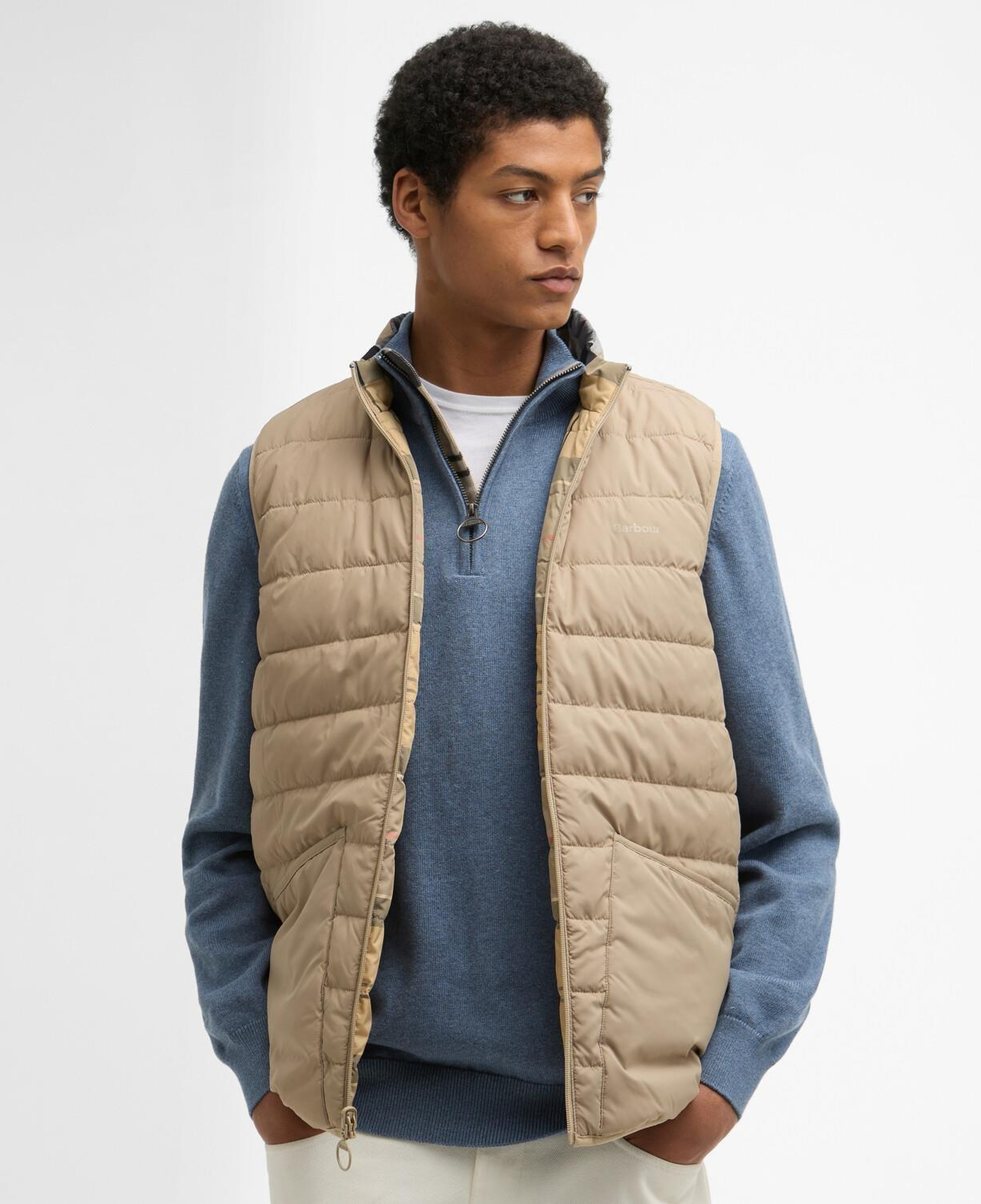 Barbour Reversible Tartan Puffer Yelek