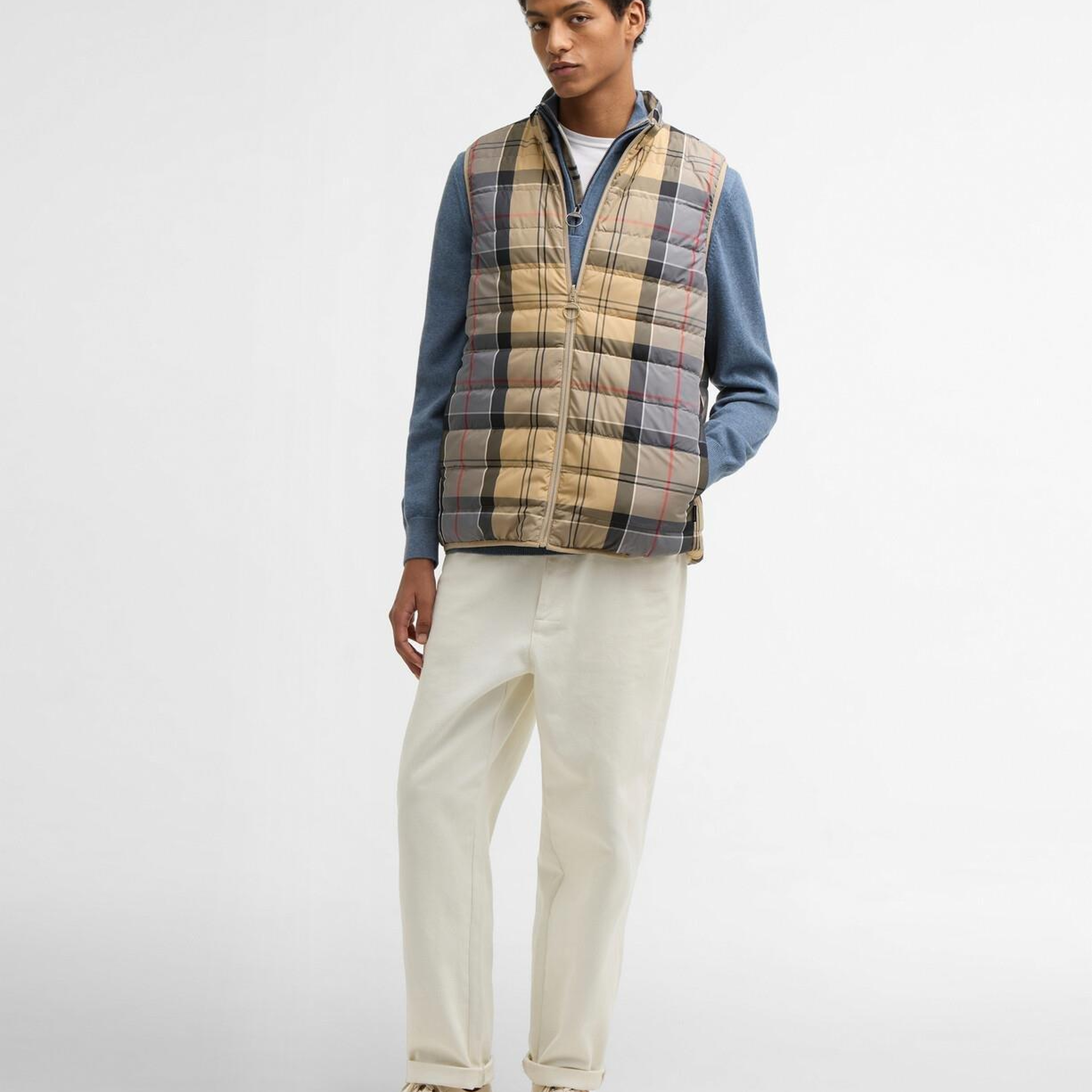 Barbour Reversible Tartan Puffer Yelek