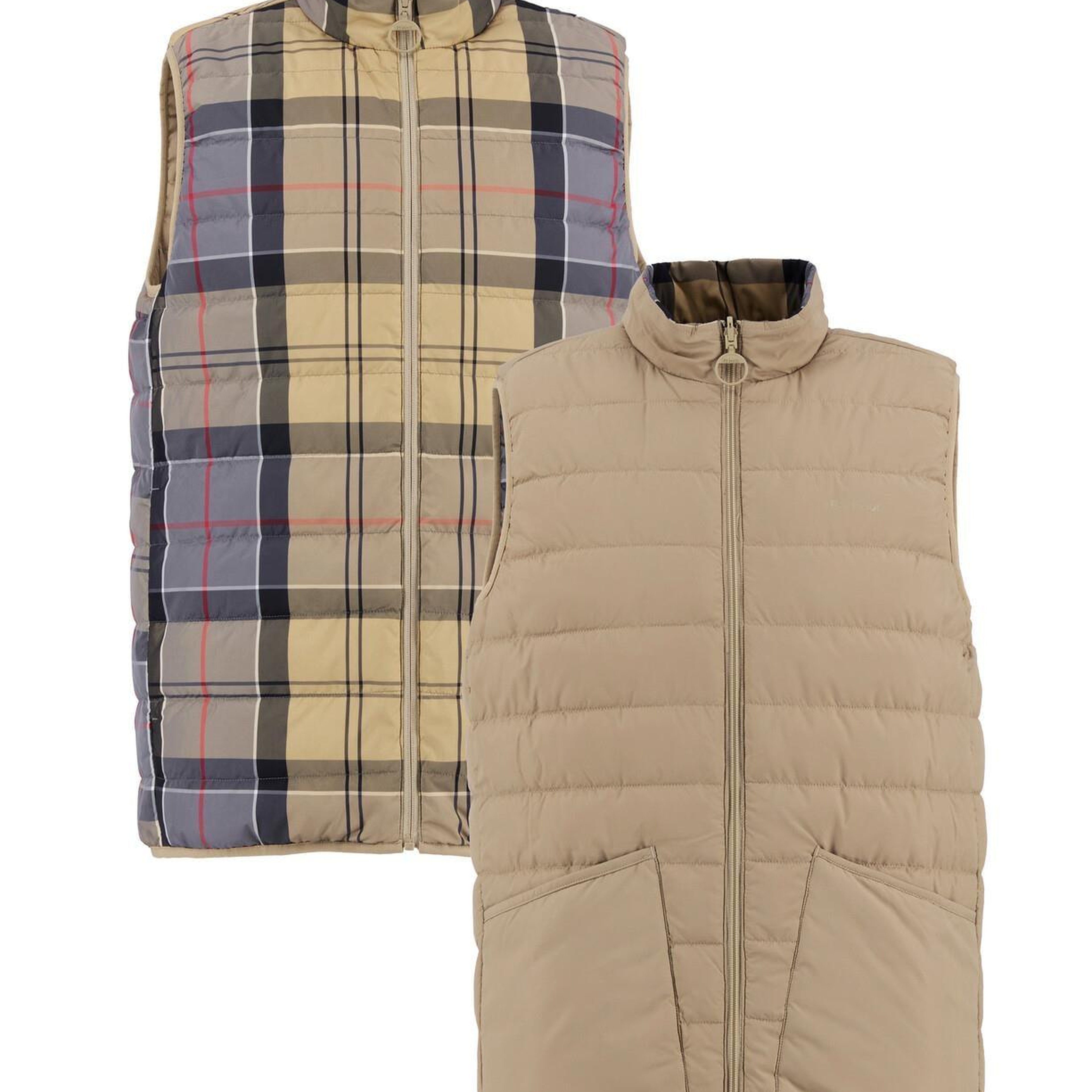 Barbour Reversible Tartan Puffer Yelek
