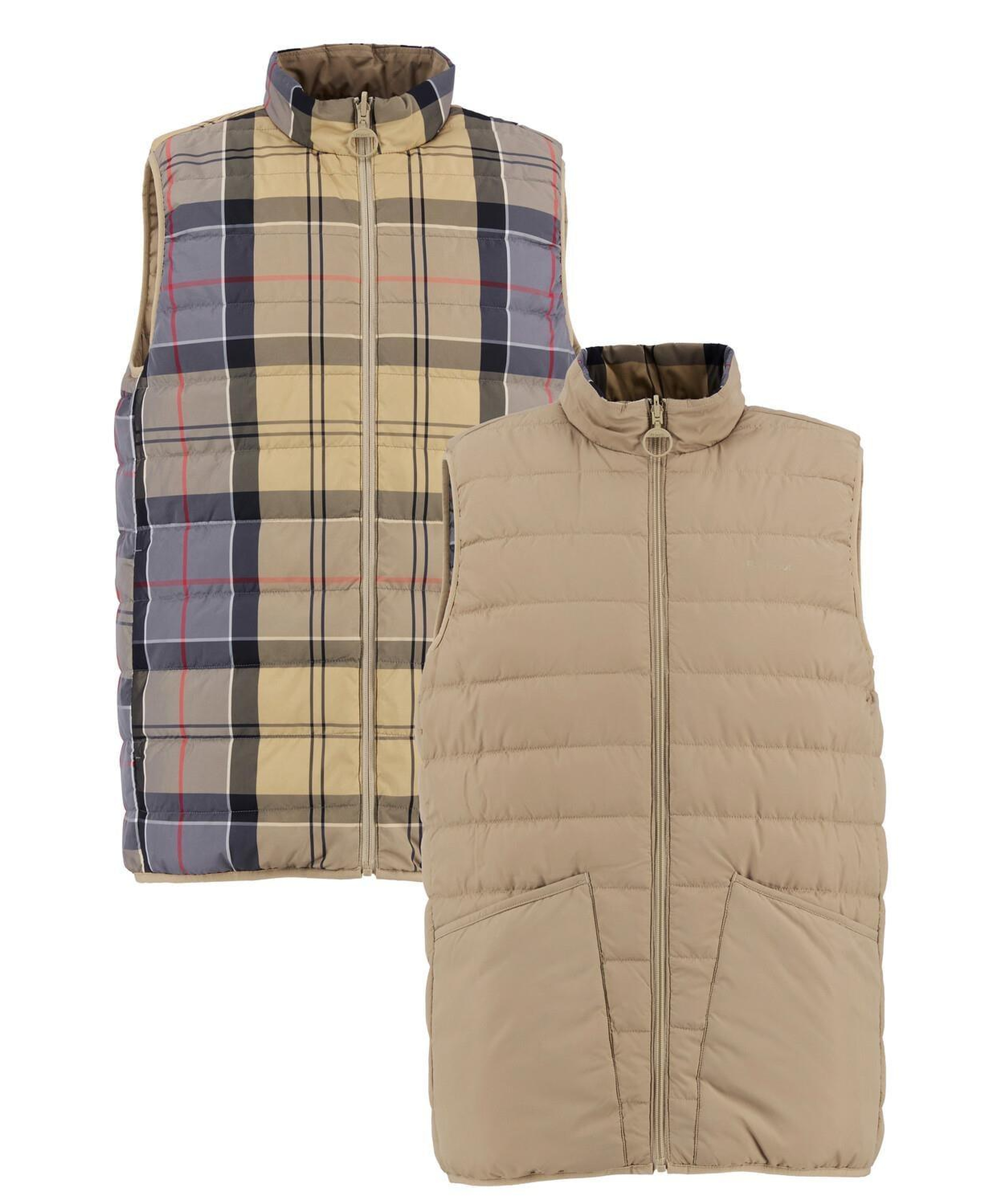 Barbour Reversible Tartan Puffer Yelek
