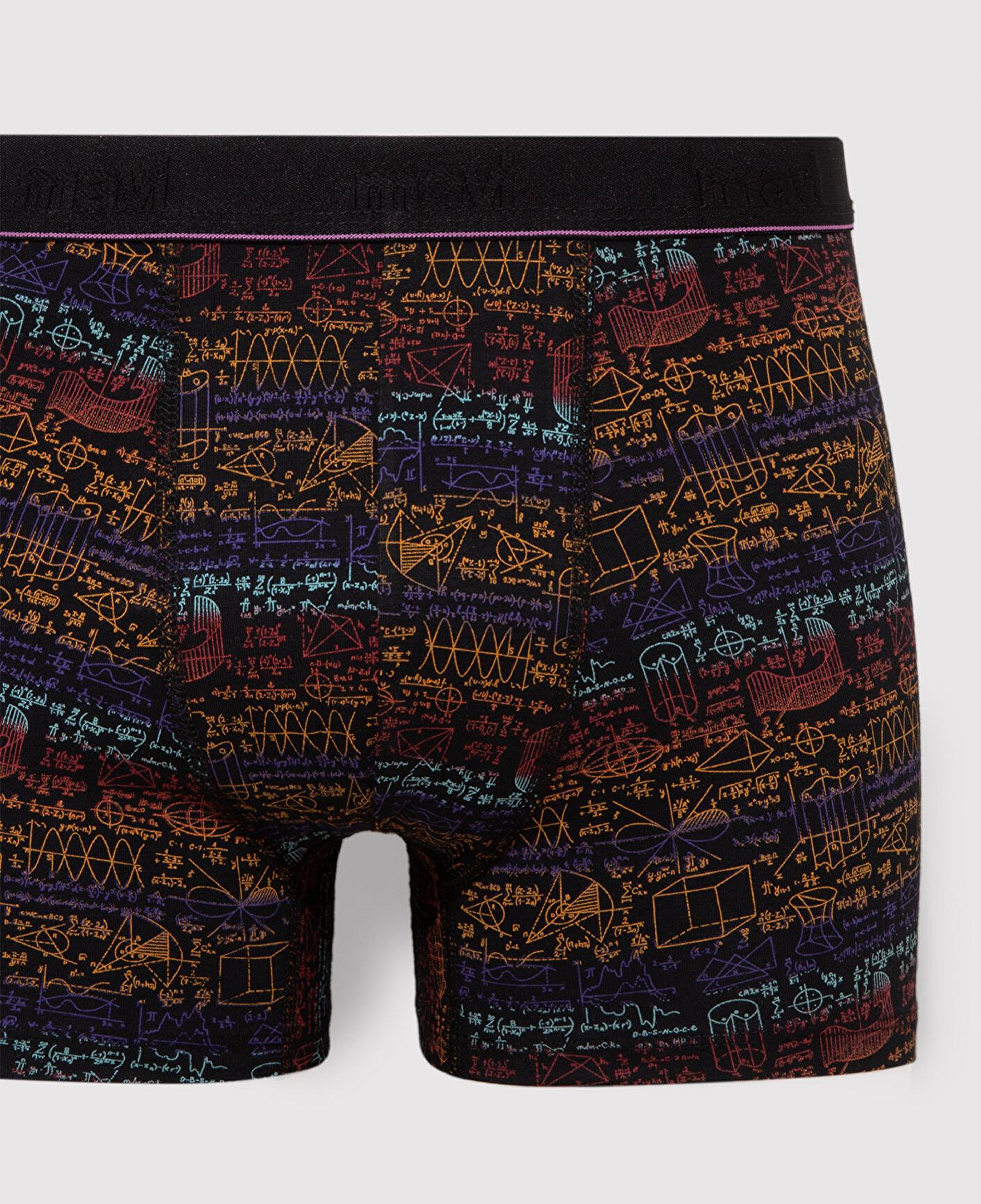 Mavi Baskılı Siyah Boxer 0910456-900