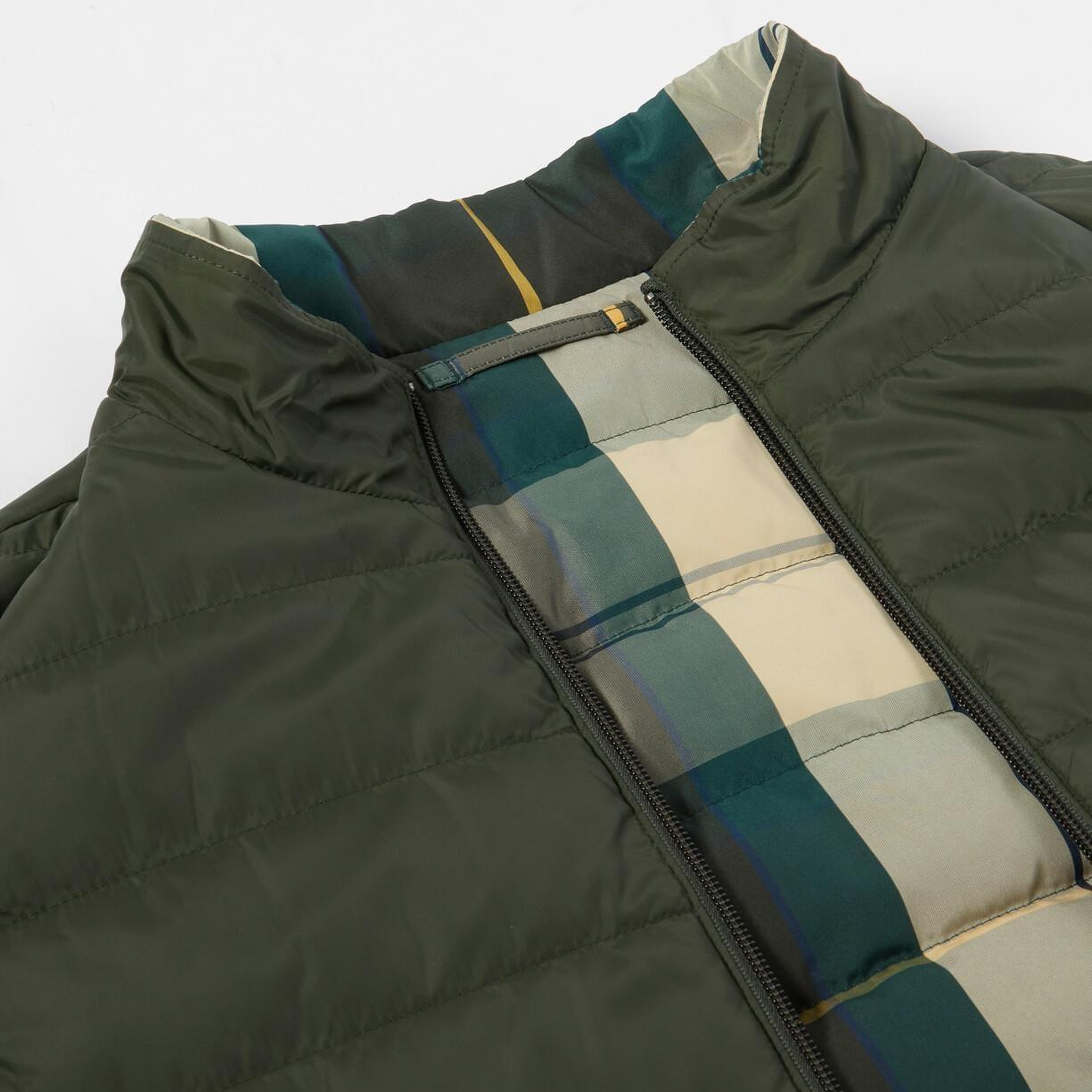 Barbour Reversible Tartan Puffer Yelek