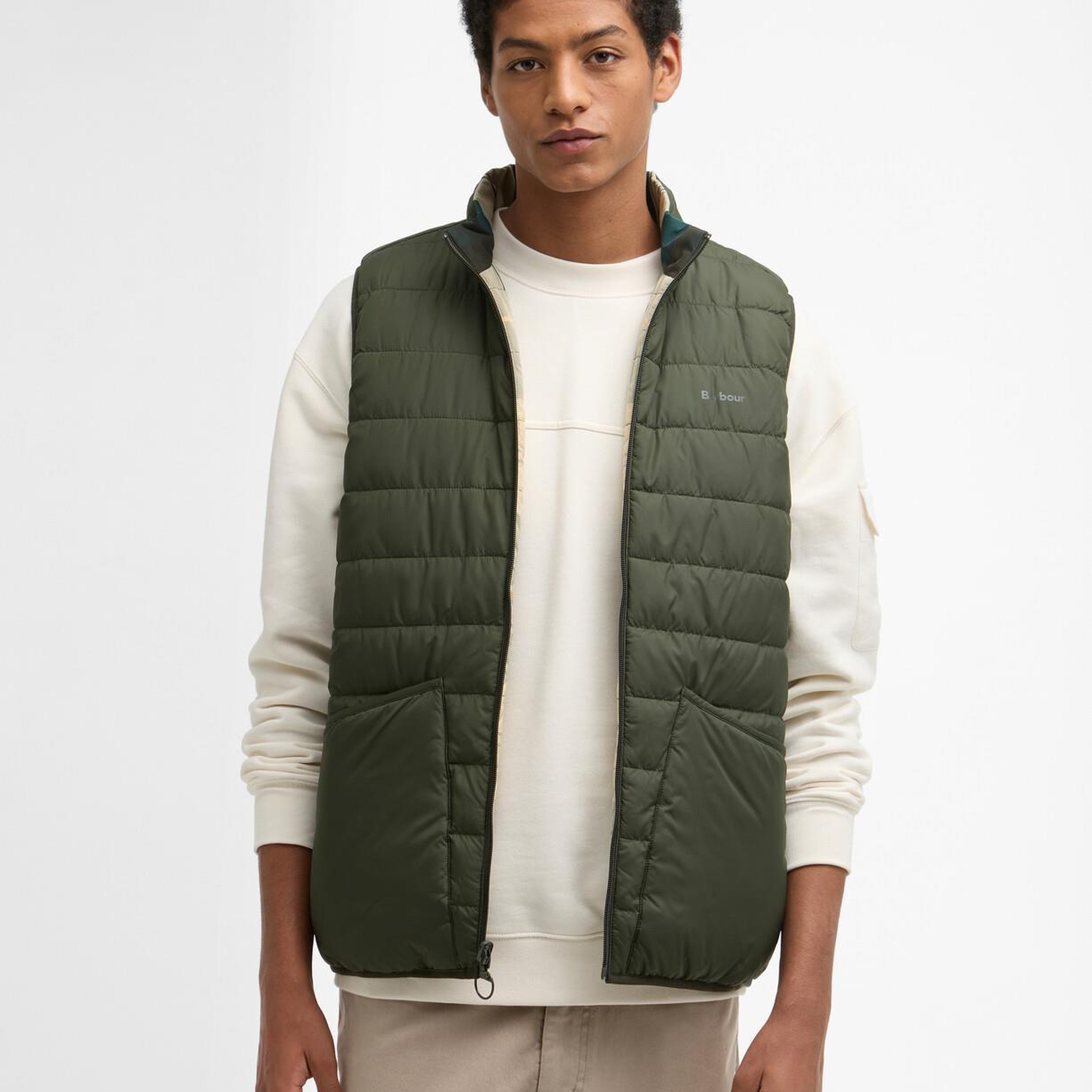 Barbour Reversible Tartan Puffer Yelek