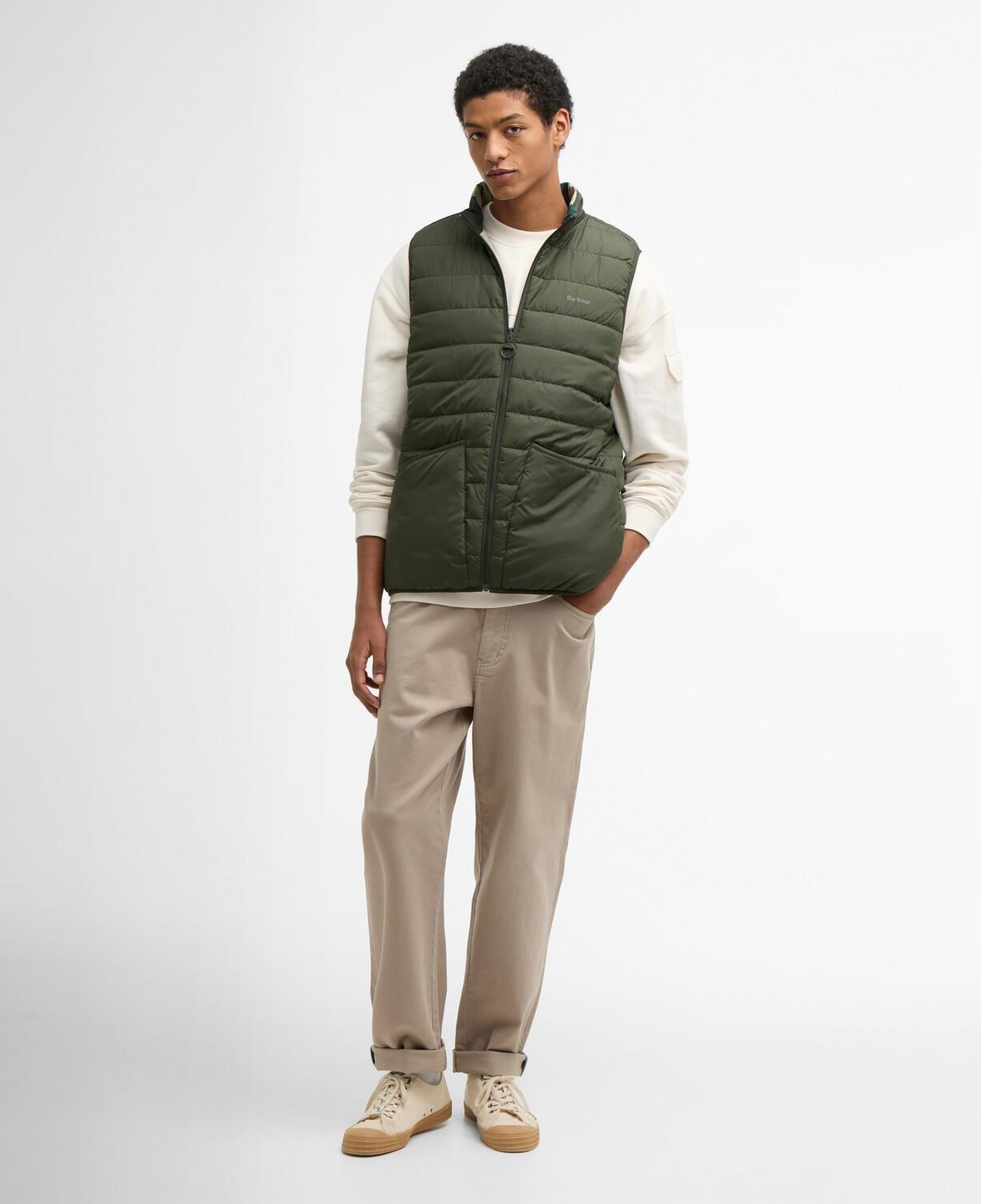 Barbour Reversible Tartan Puffer Yelek