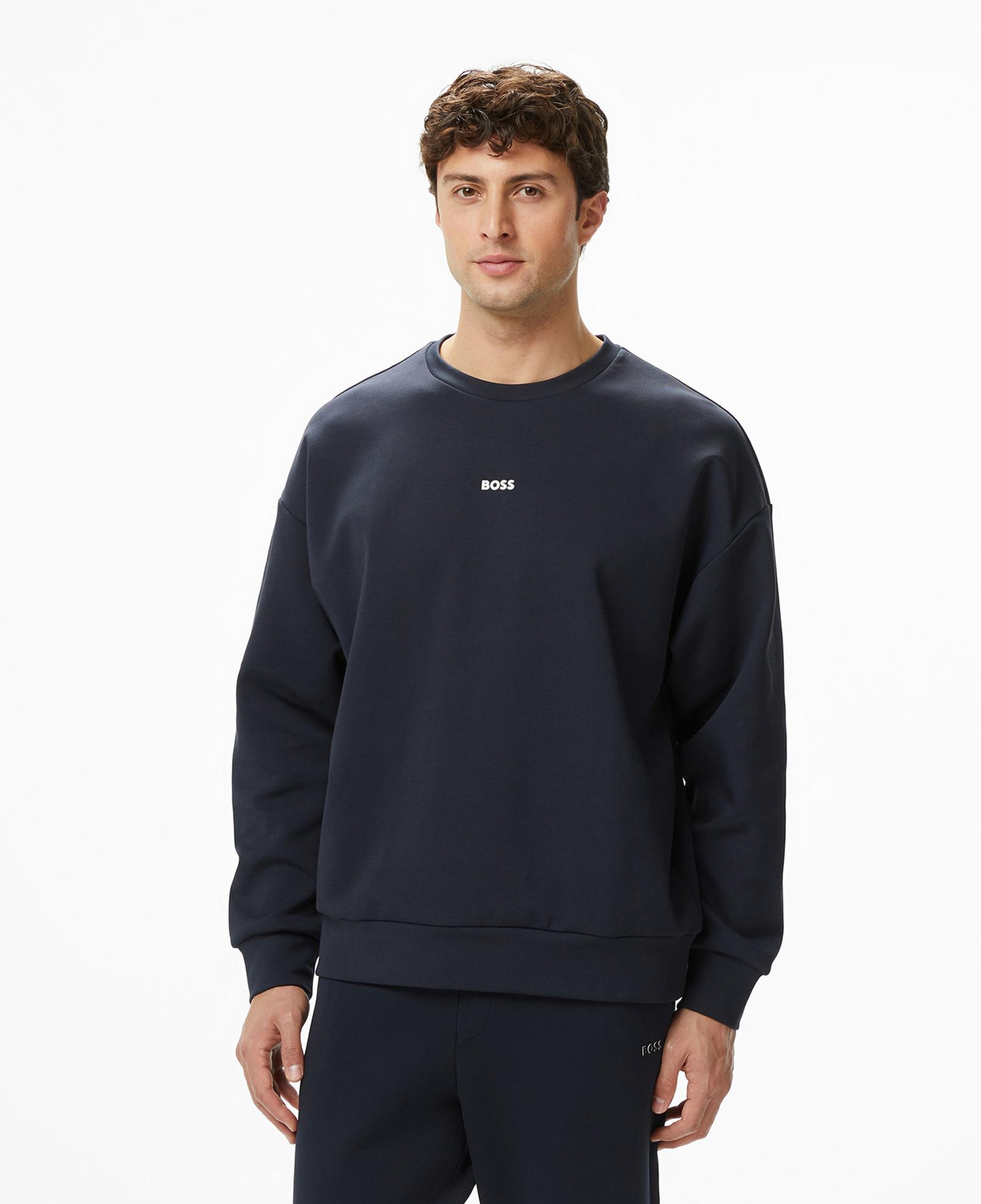 Boss Stenson Erkek Lacivert Sweatshirt
