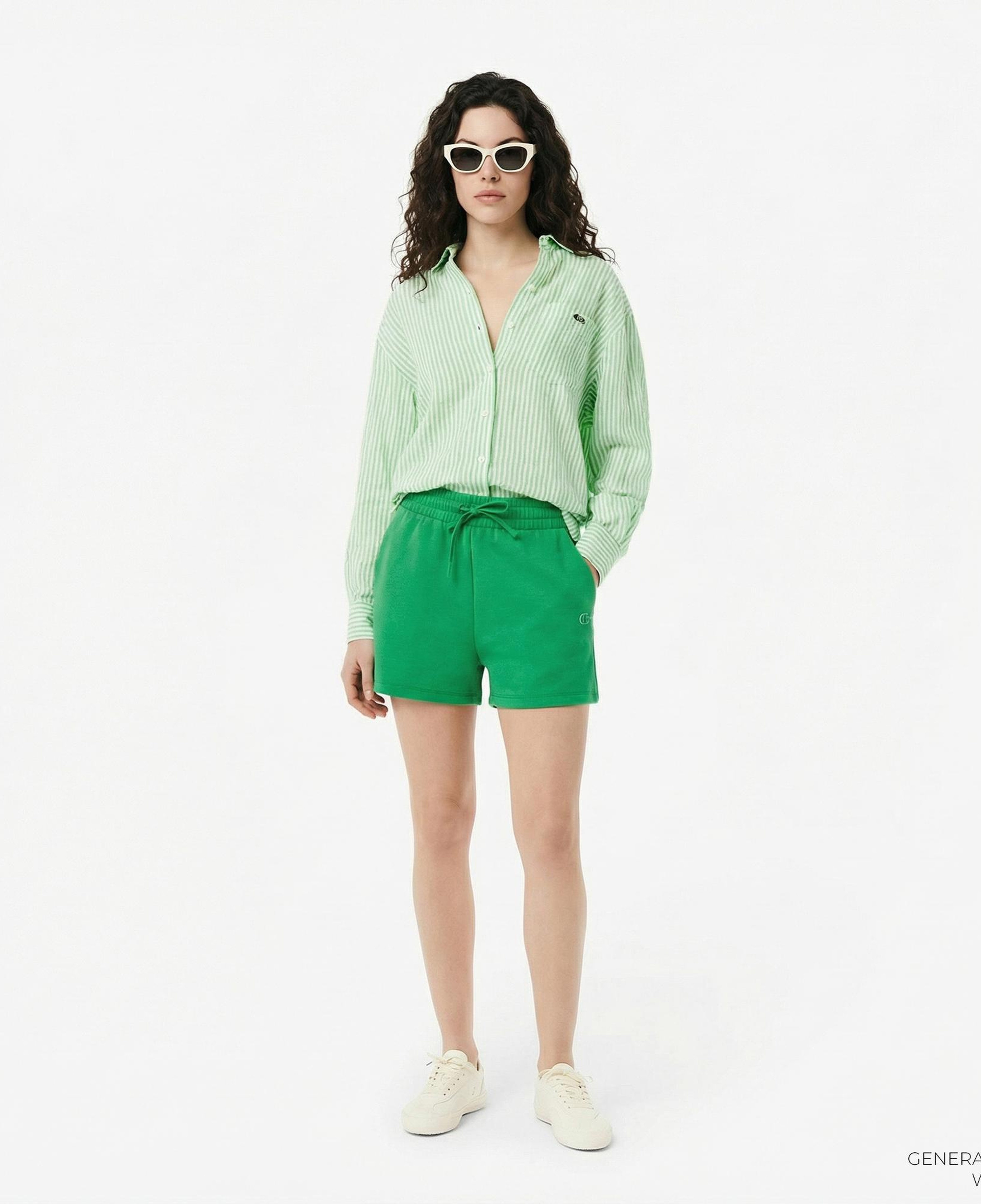 Lacoste Kadın Yeşil Şort
