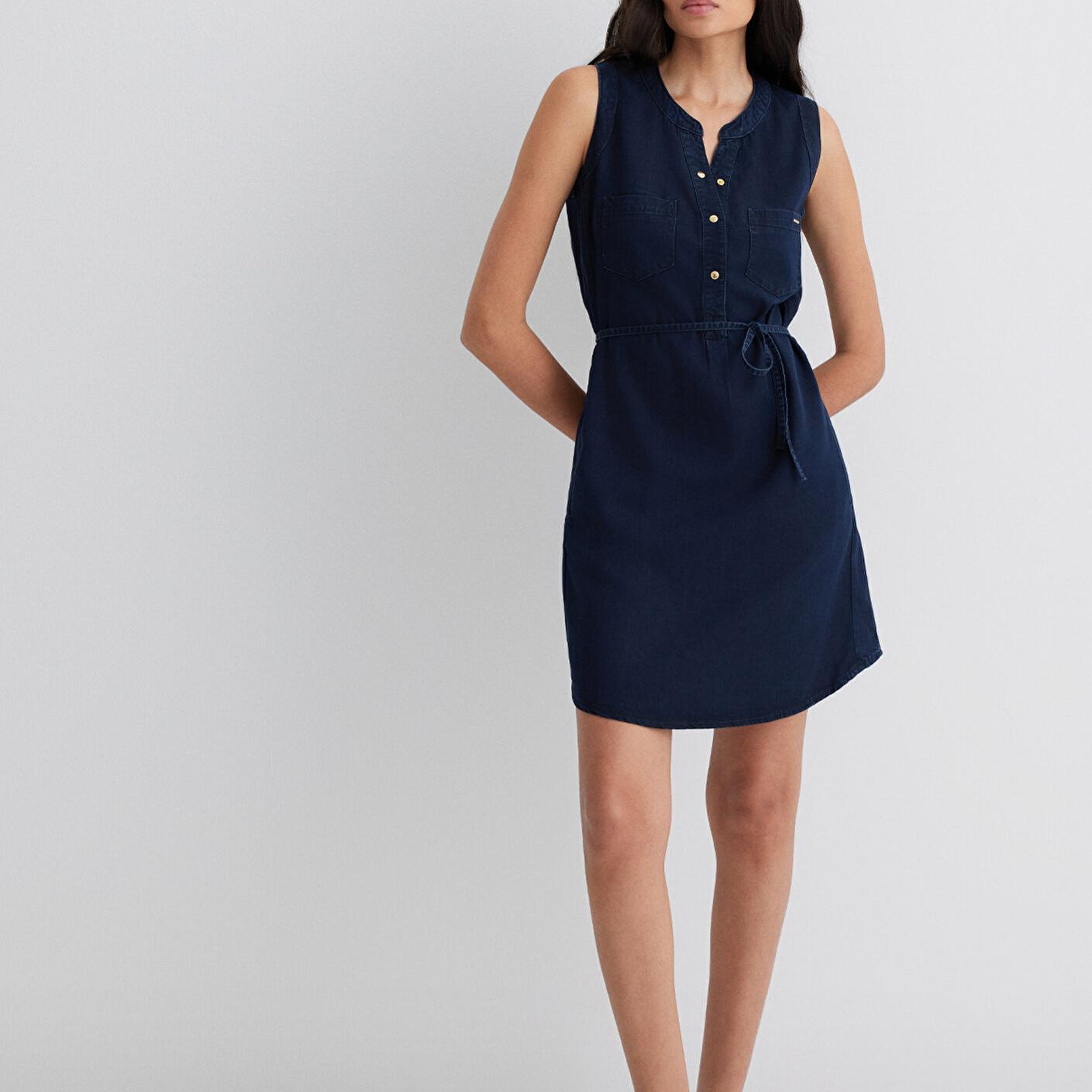 Mavi Suzy Gold Klasik Mürekkep Mavi Jean Elbise 130317-81270