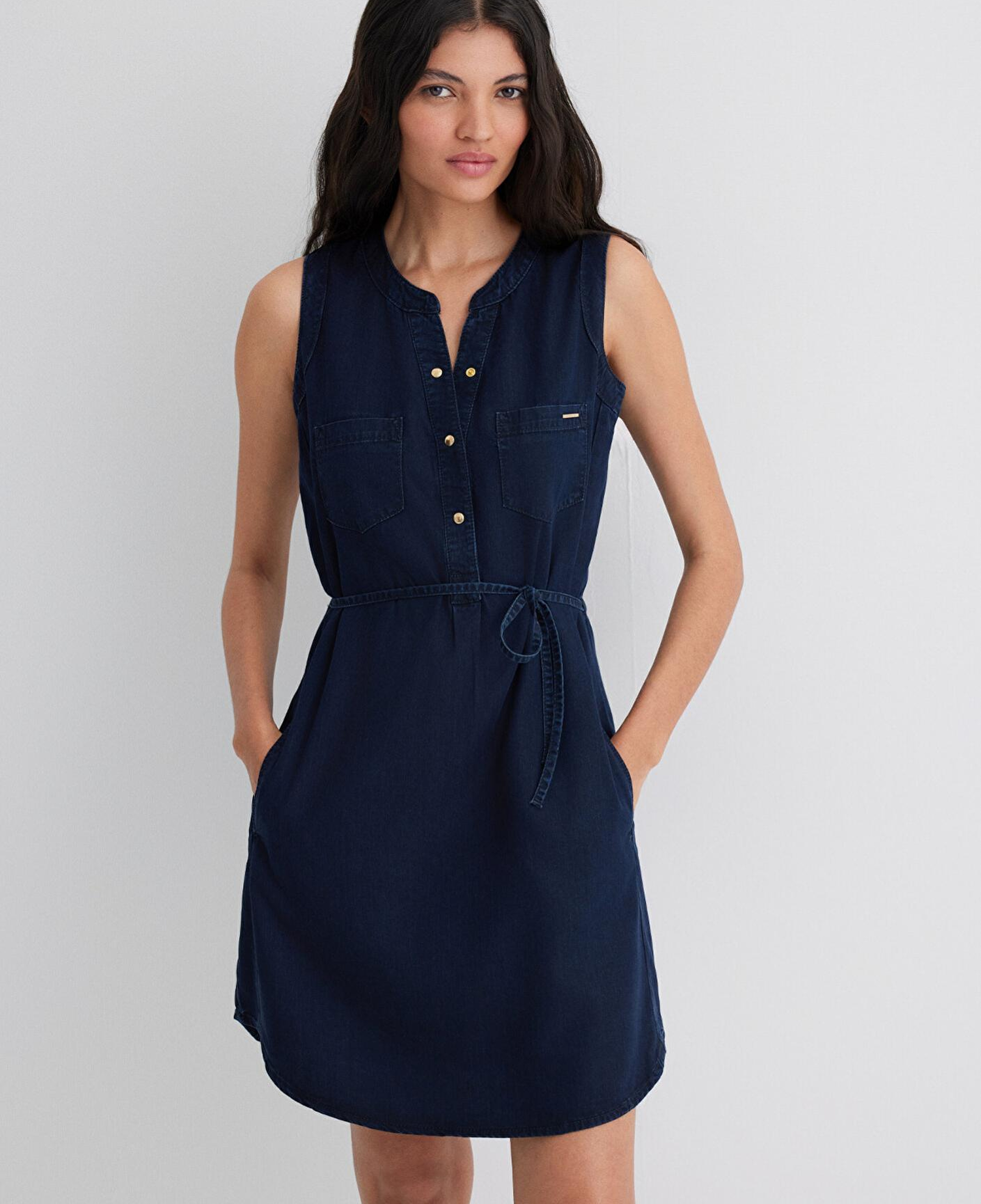 Mavi Suzy Gold Klasik Mürekkep Mavi Jean Elbise 130317-81270