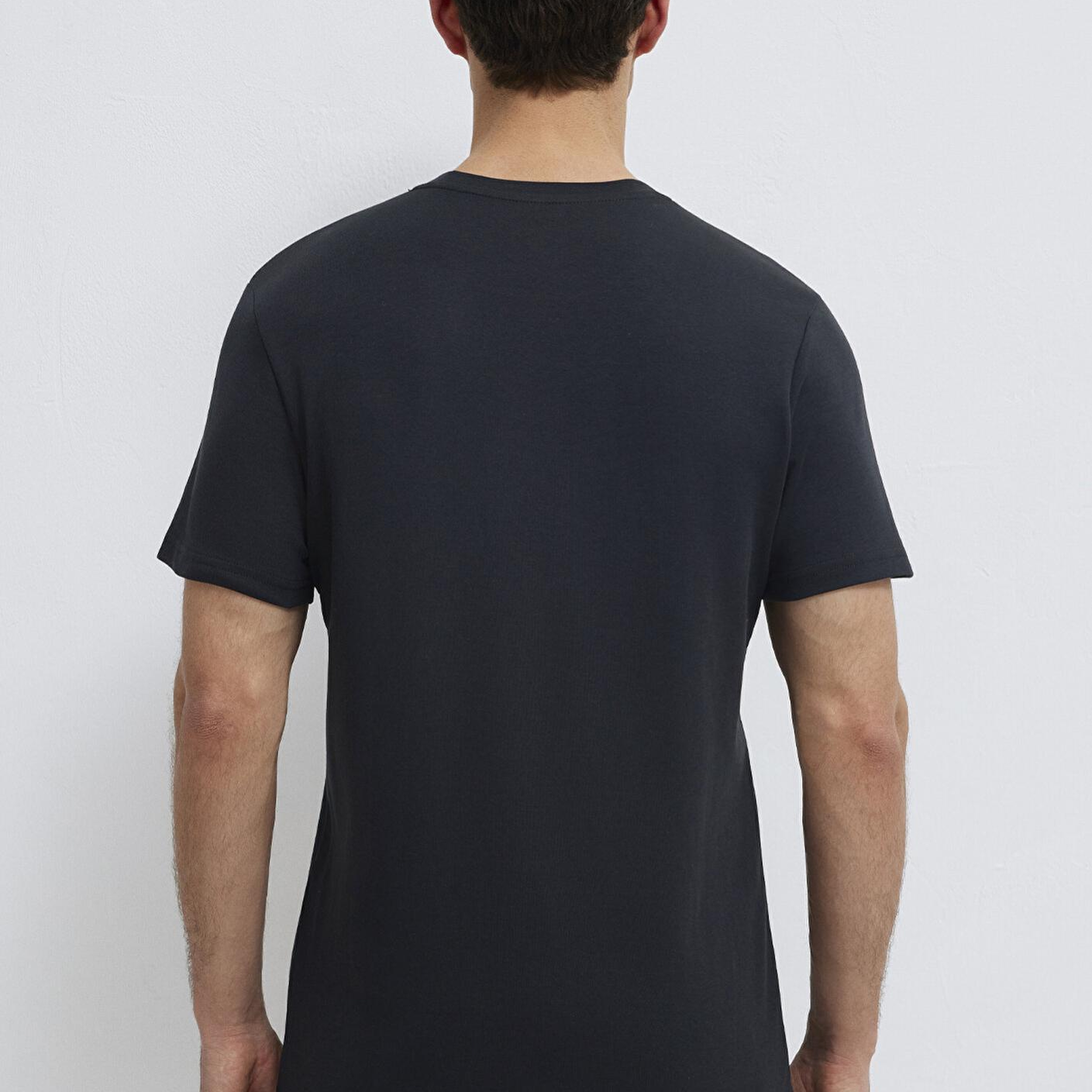 Mavi Mavi Logo Baskılı Siyah İnterlok Tişört Slim Fit / Dar Kesim 0610360-900