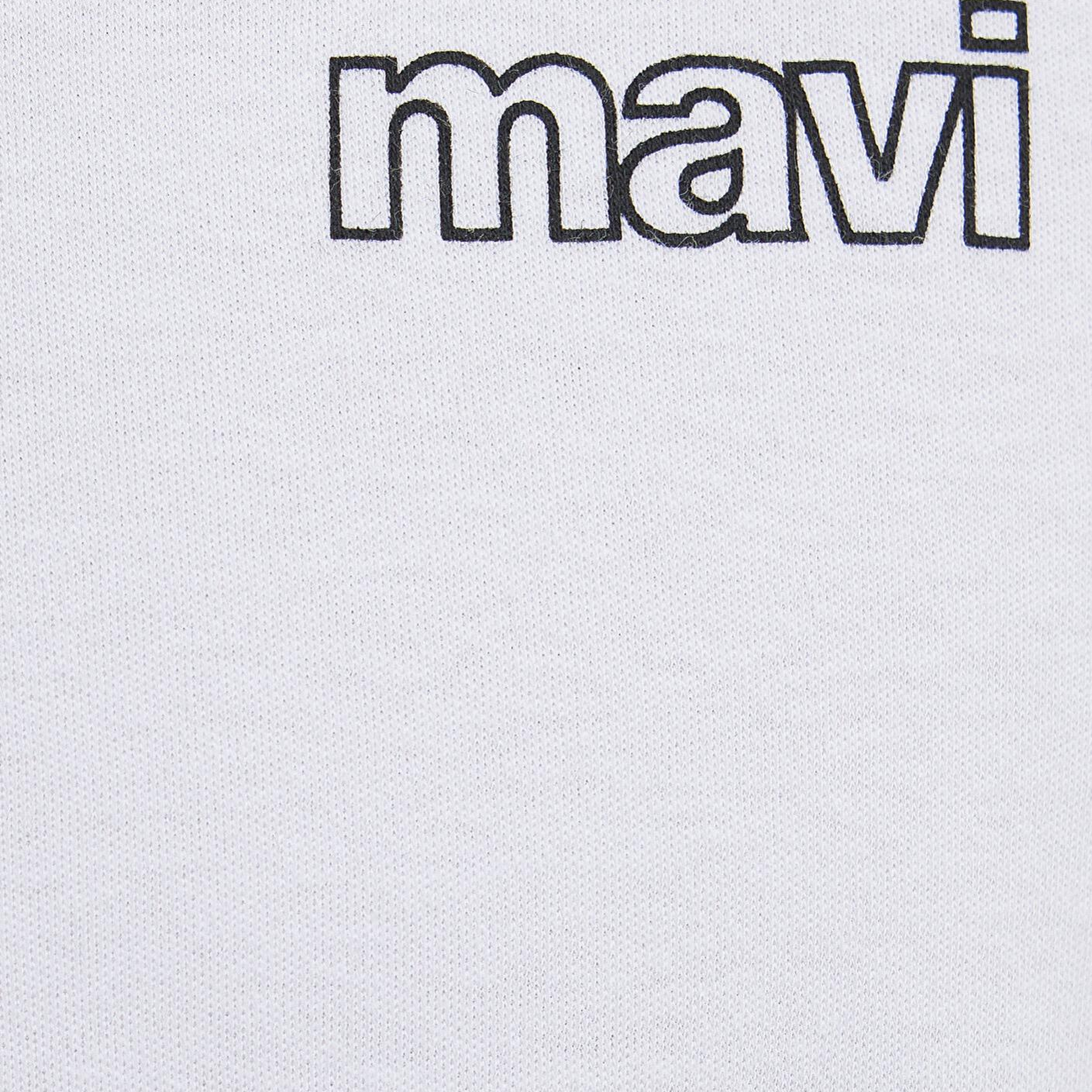Mavi Mavi Logo Baskılı Beyaz İnterlok Tişört Slim Fit / Dar Kesim 0610360-620