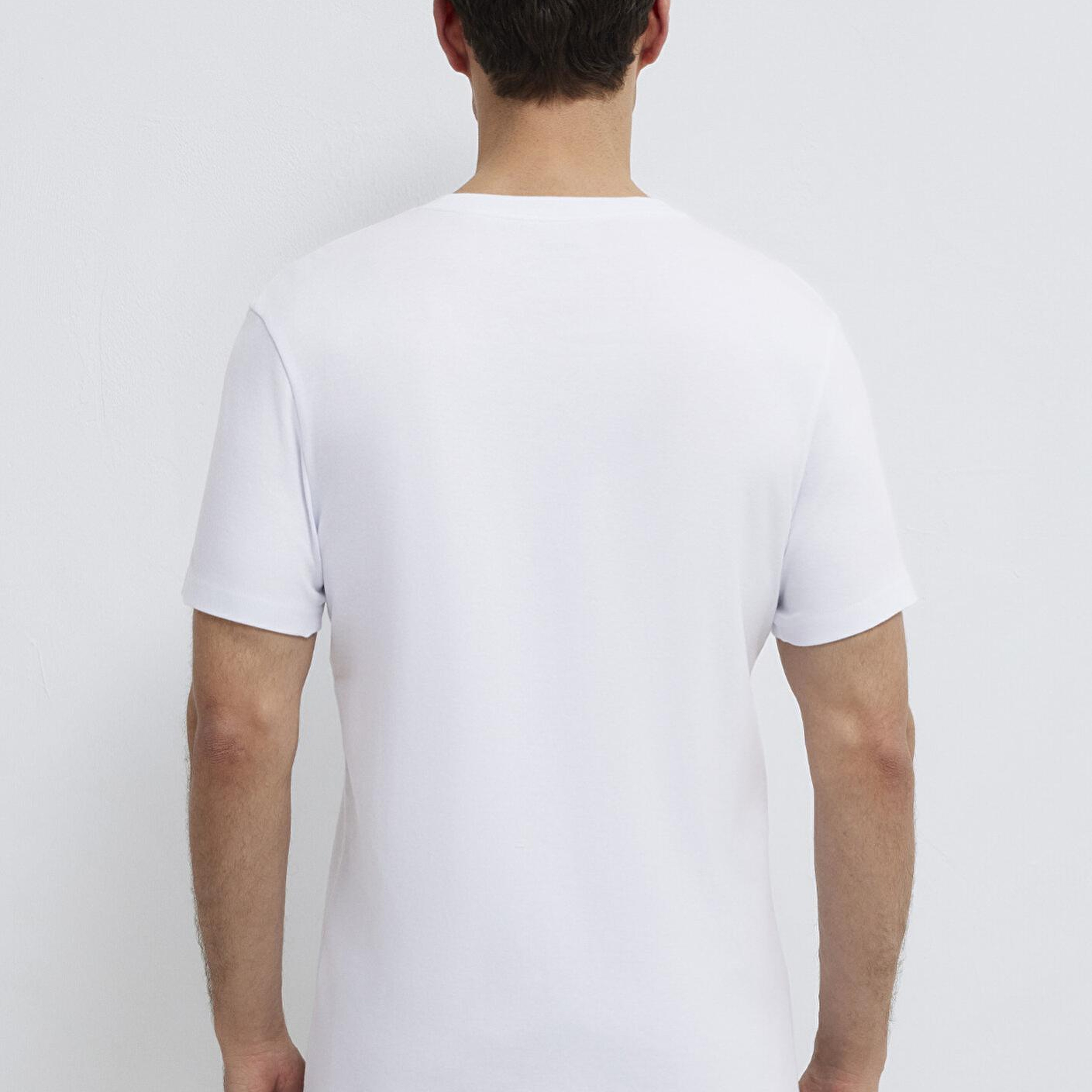 Mavi Mavi Logo Baskılı Beyaz İnterlok Tişört Slim Fit / Dar Kesim 0610360-620