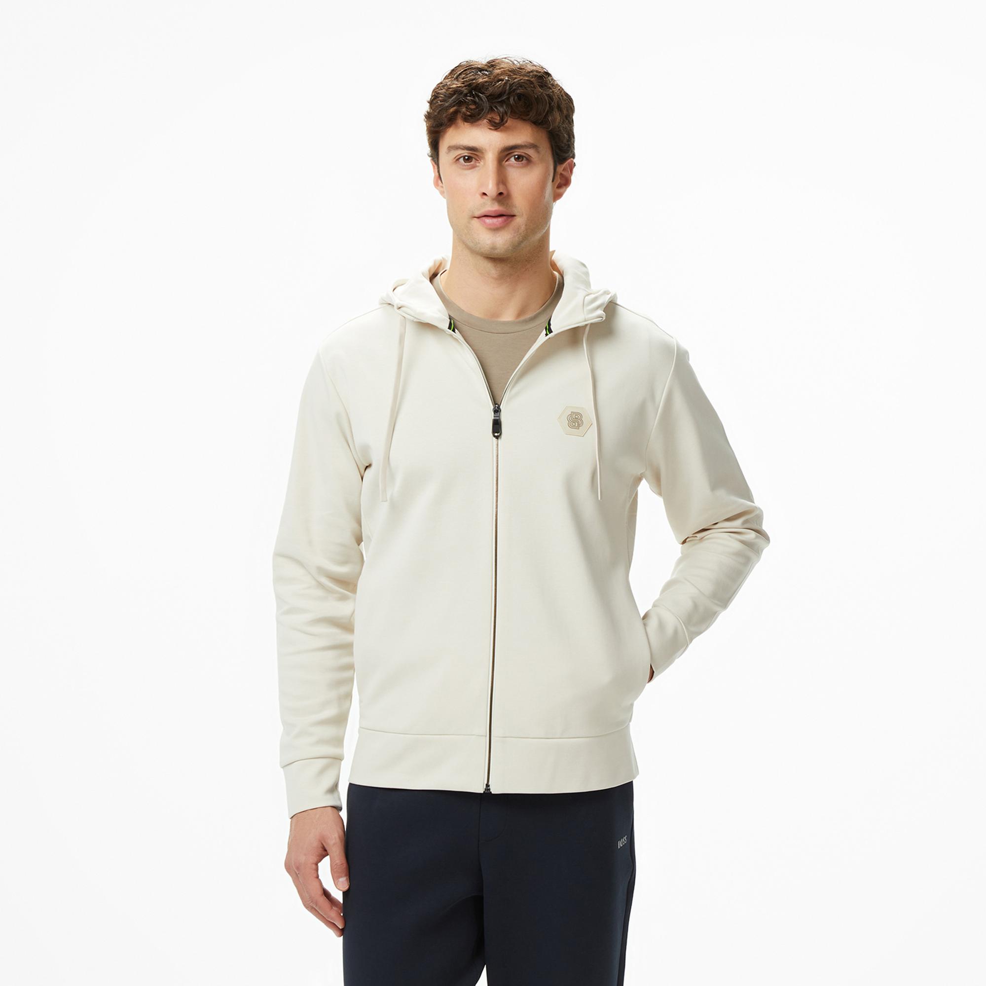 Boss Saggy Future Erkek Beyaz Sweatshirt