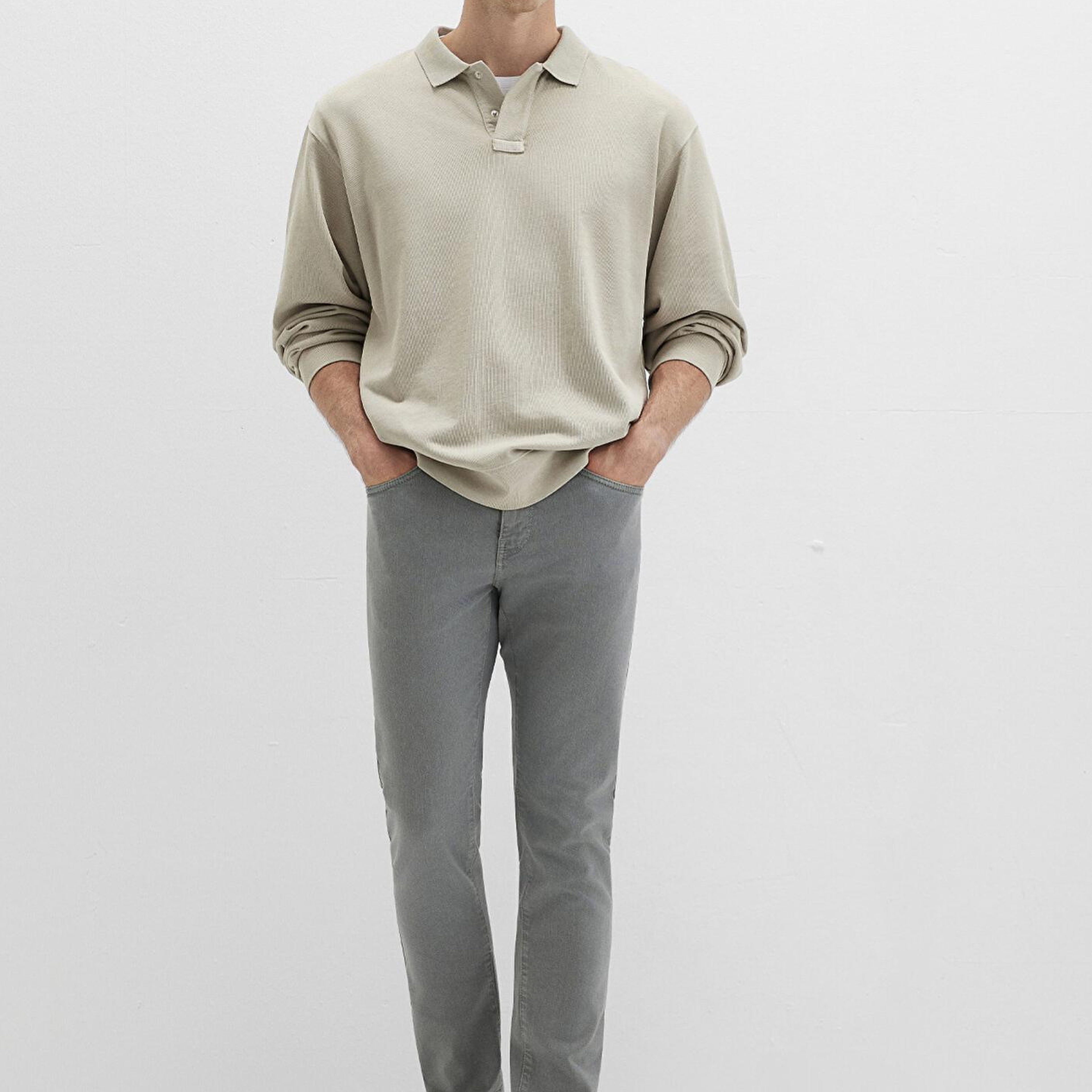 Mavi Marcus Gölge Gri Comfort Gabardin Pantolon 0035180922