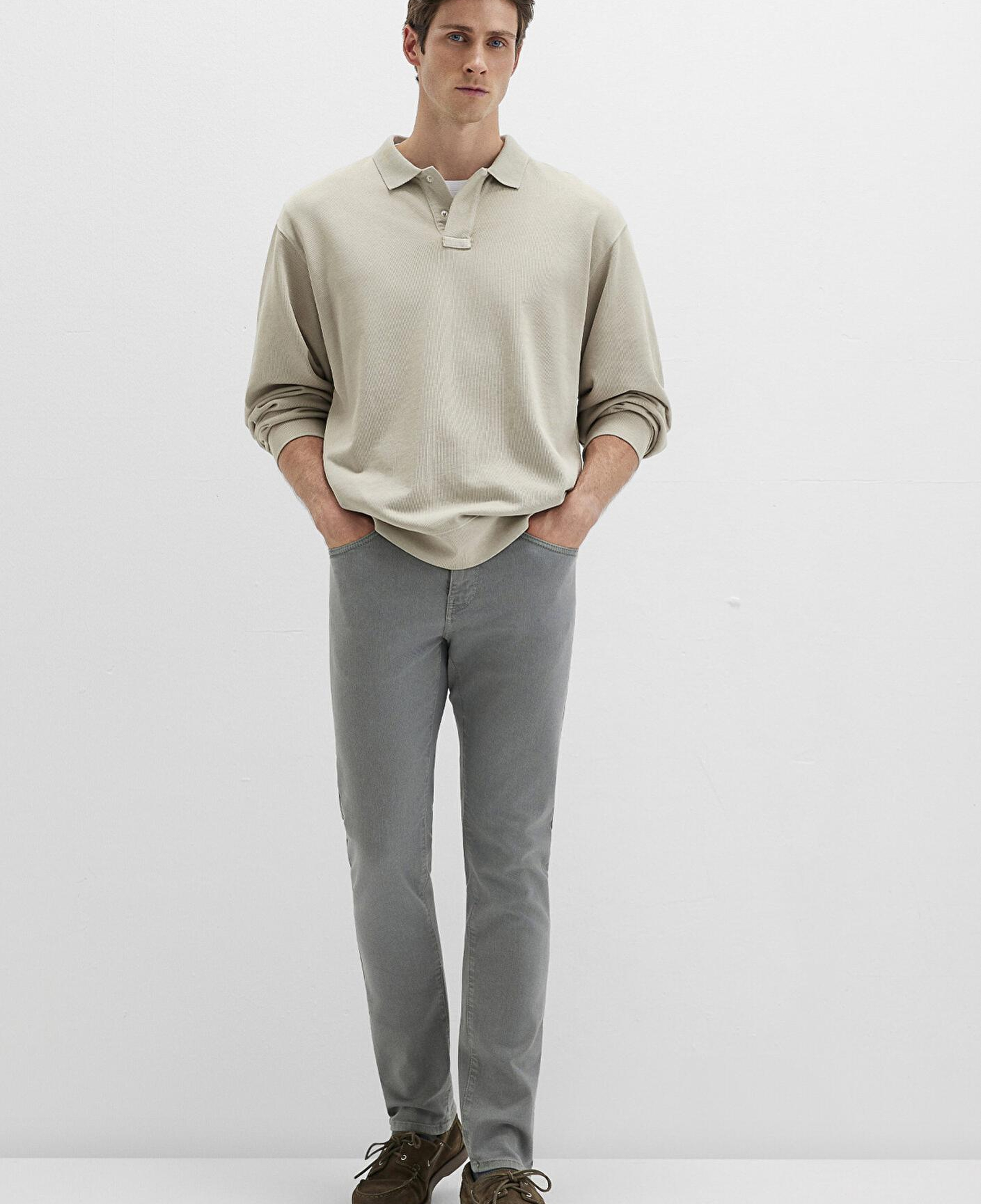 Mavi Marcus Gölge Gri Comfort Gabardin Pantolon 0035180922