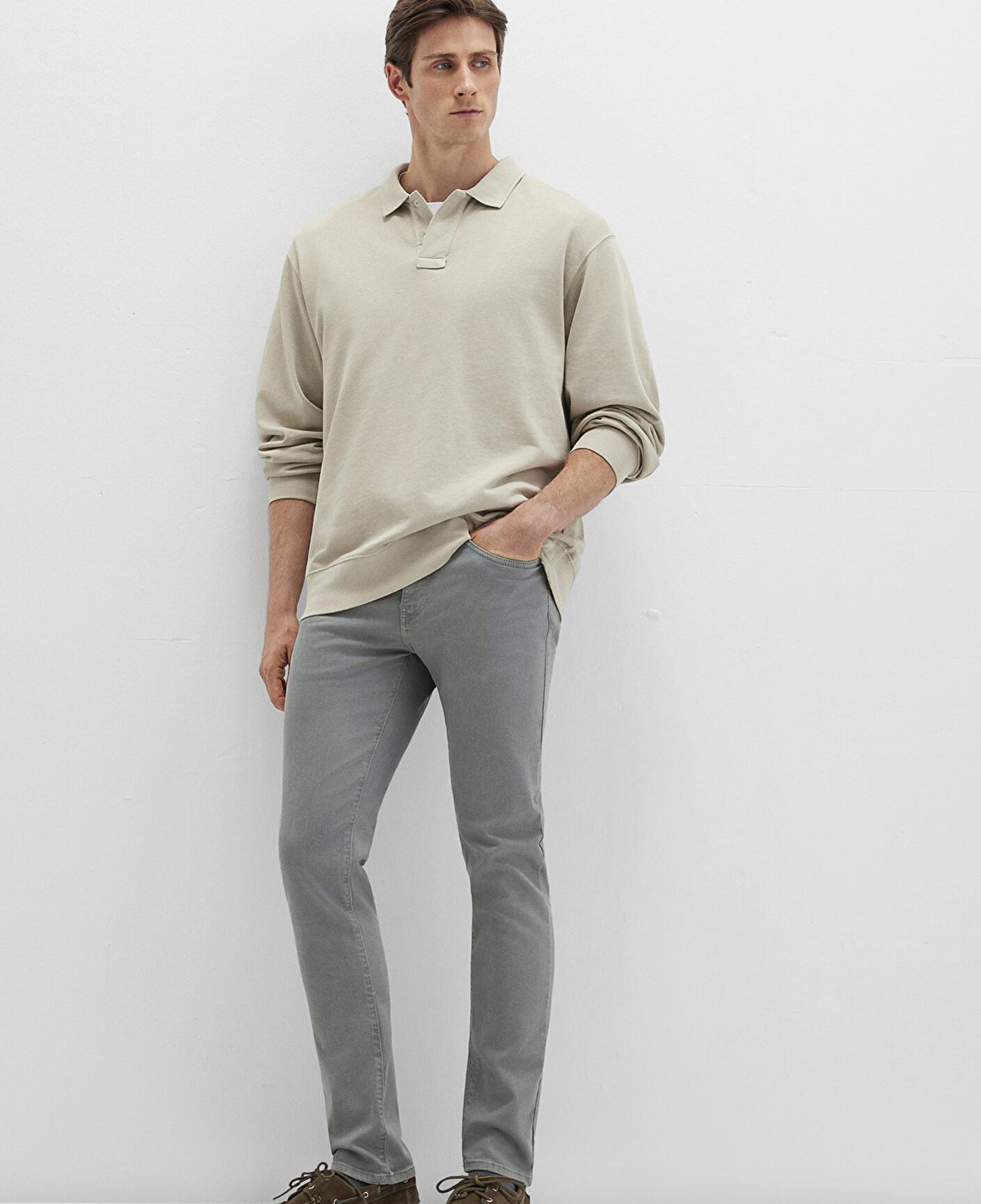 Mavi Marcus Gölge Gri Comfort Gabardin Pantolon 0035180922