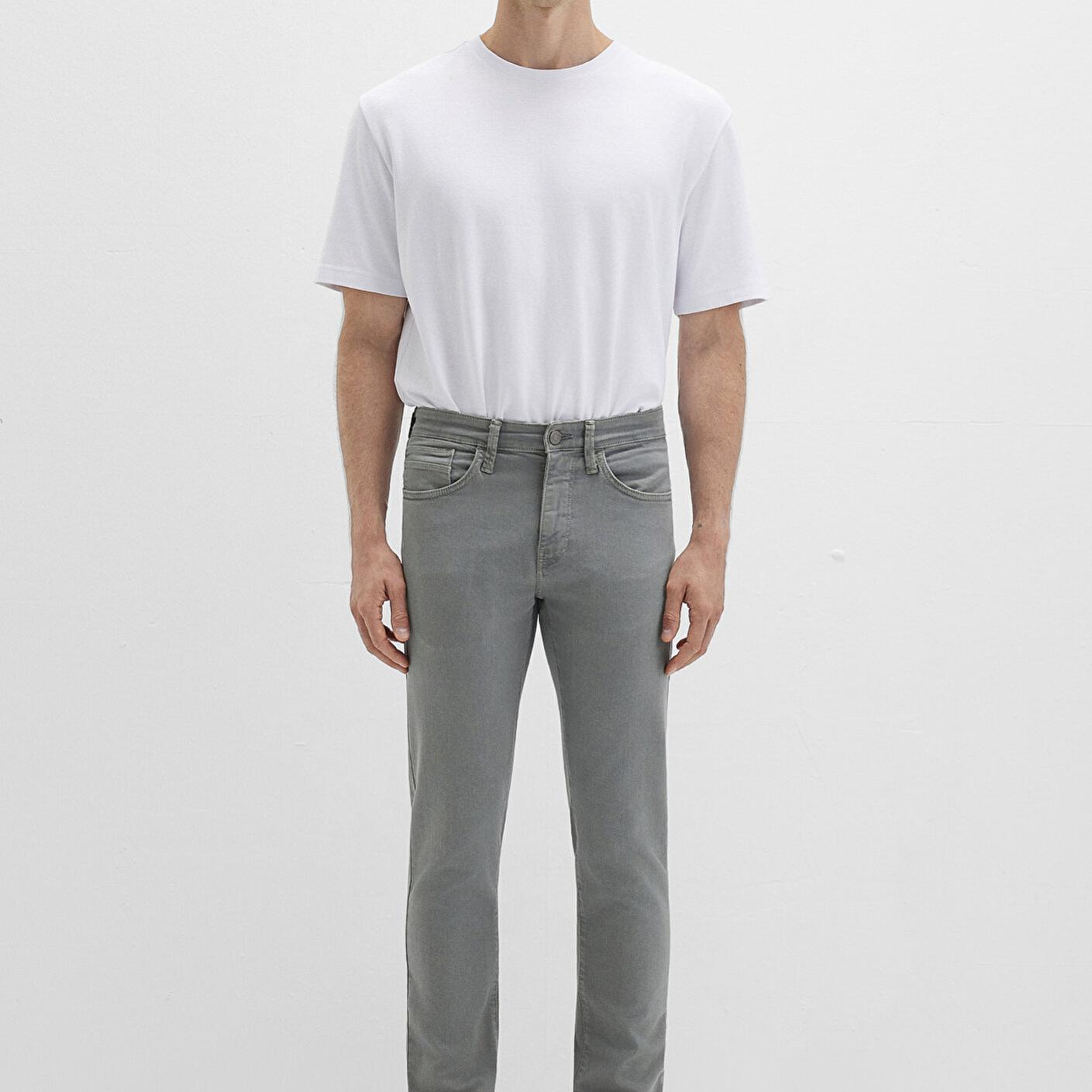 Mavi Marcus Gölge Gri Comfort Gabardin Pantolon 0035180922