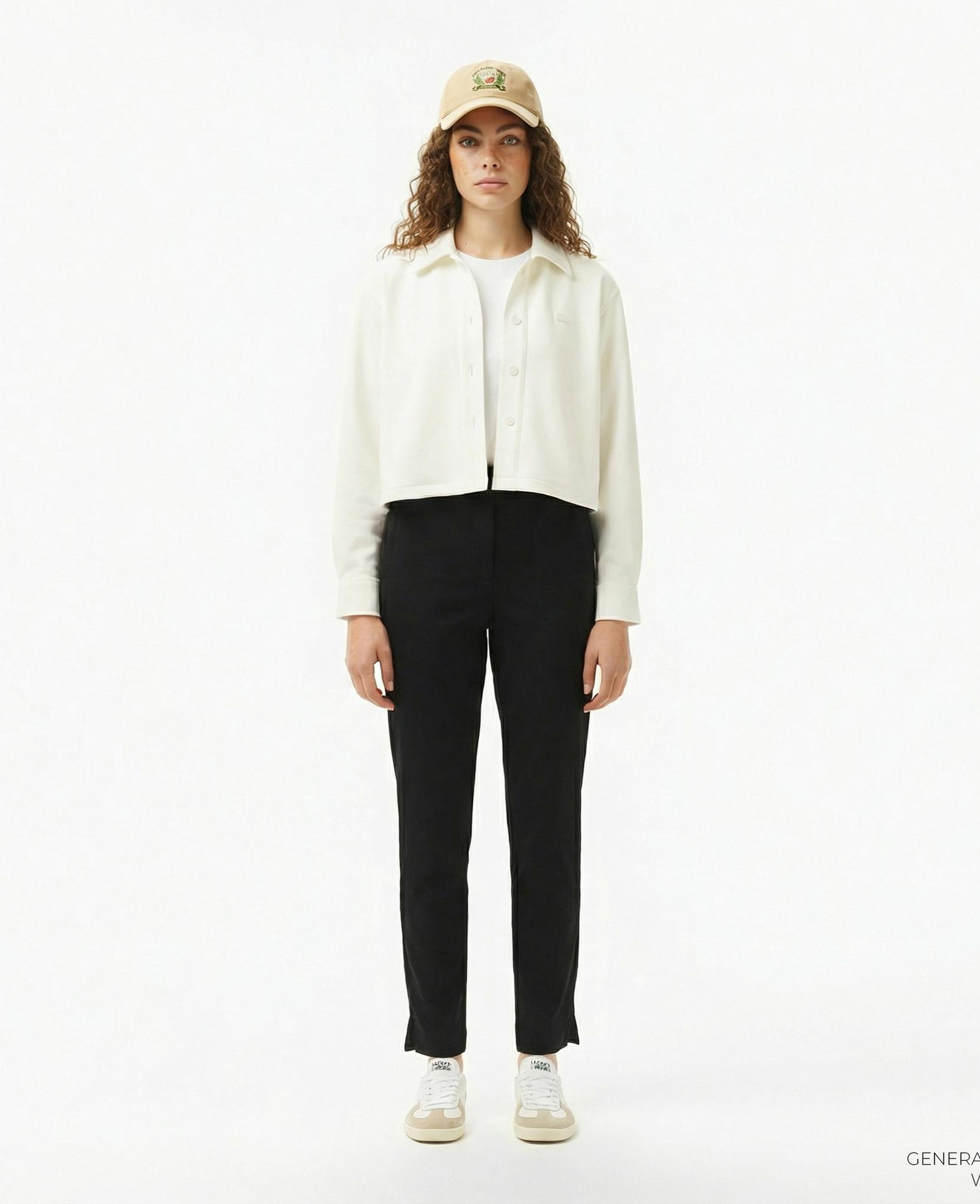 Lacoste Kadın Regular Fit Siyah Pantolon