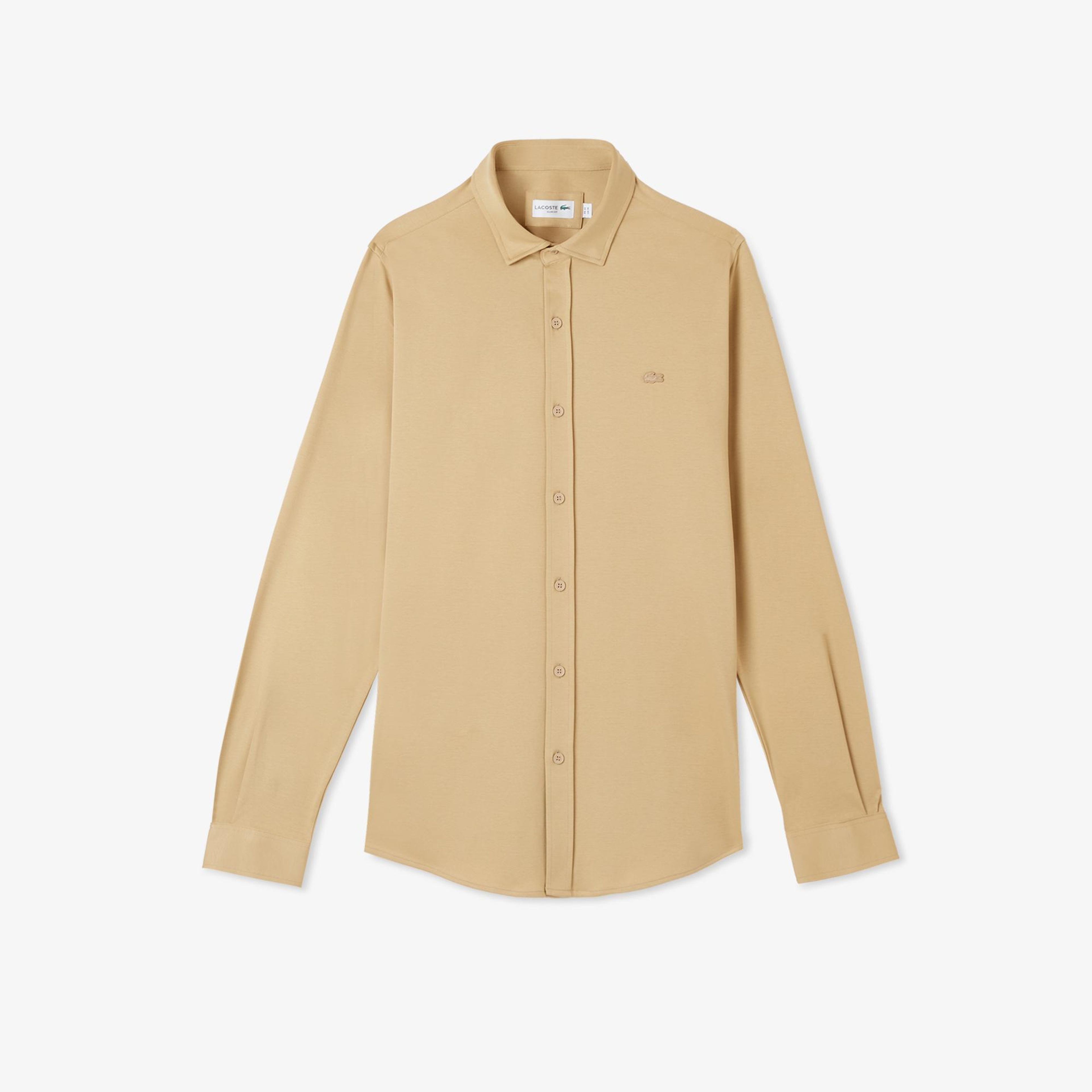 Lacoste Erkek Slim Fit Bej Gömlek