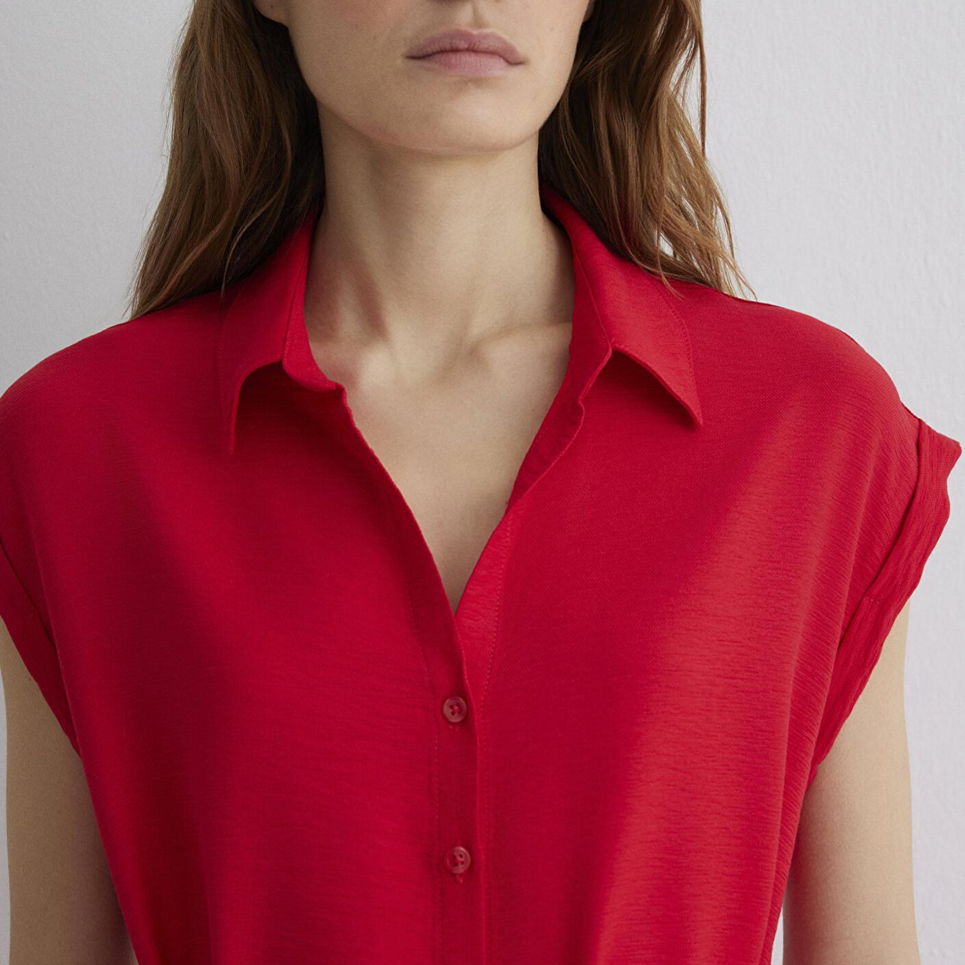 Mavi Kırmızı Gömlek Elbise 131139-29723