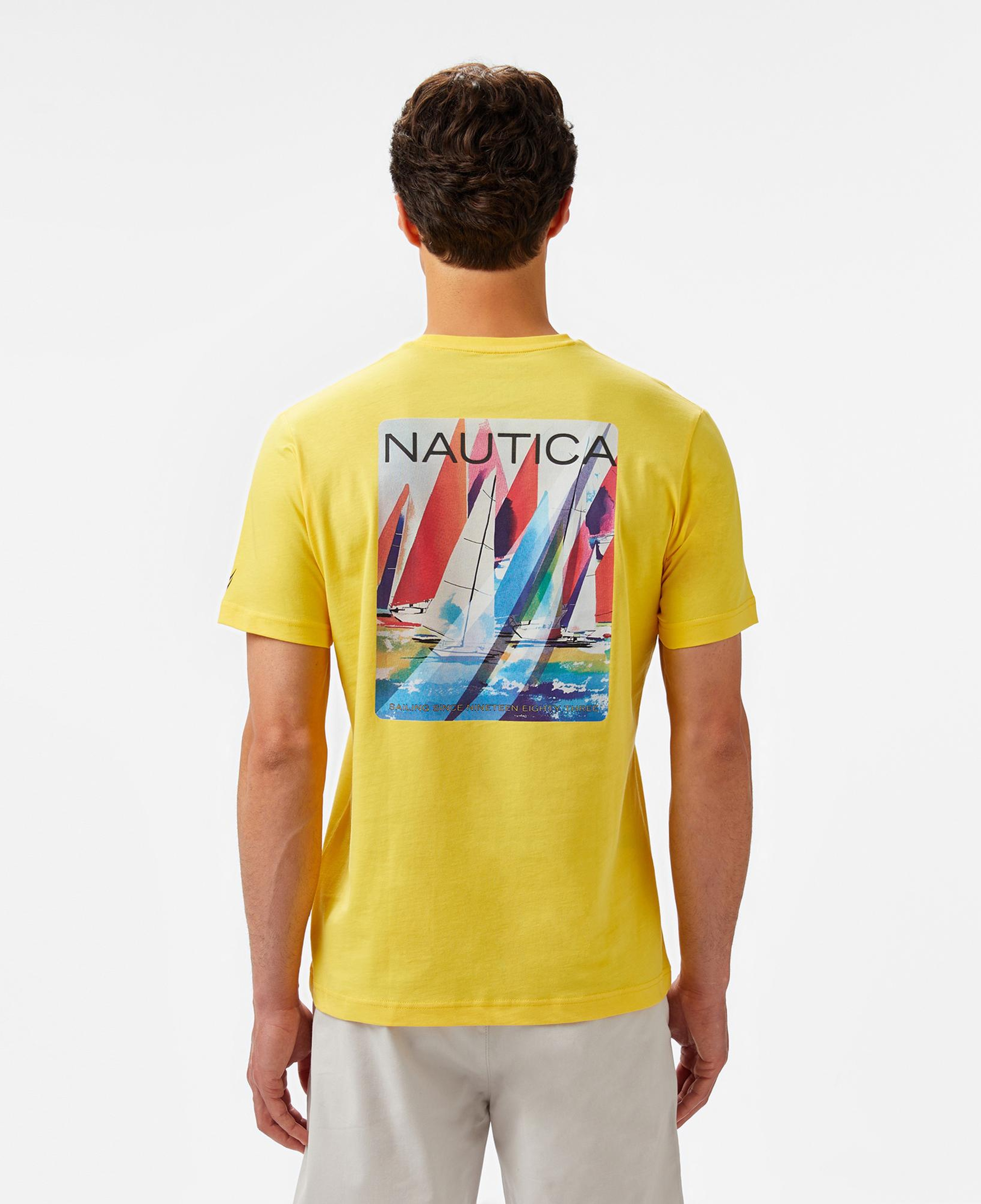 Nautica Erkek Sarı Regular Fit T-Shirt