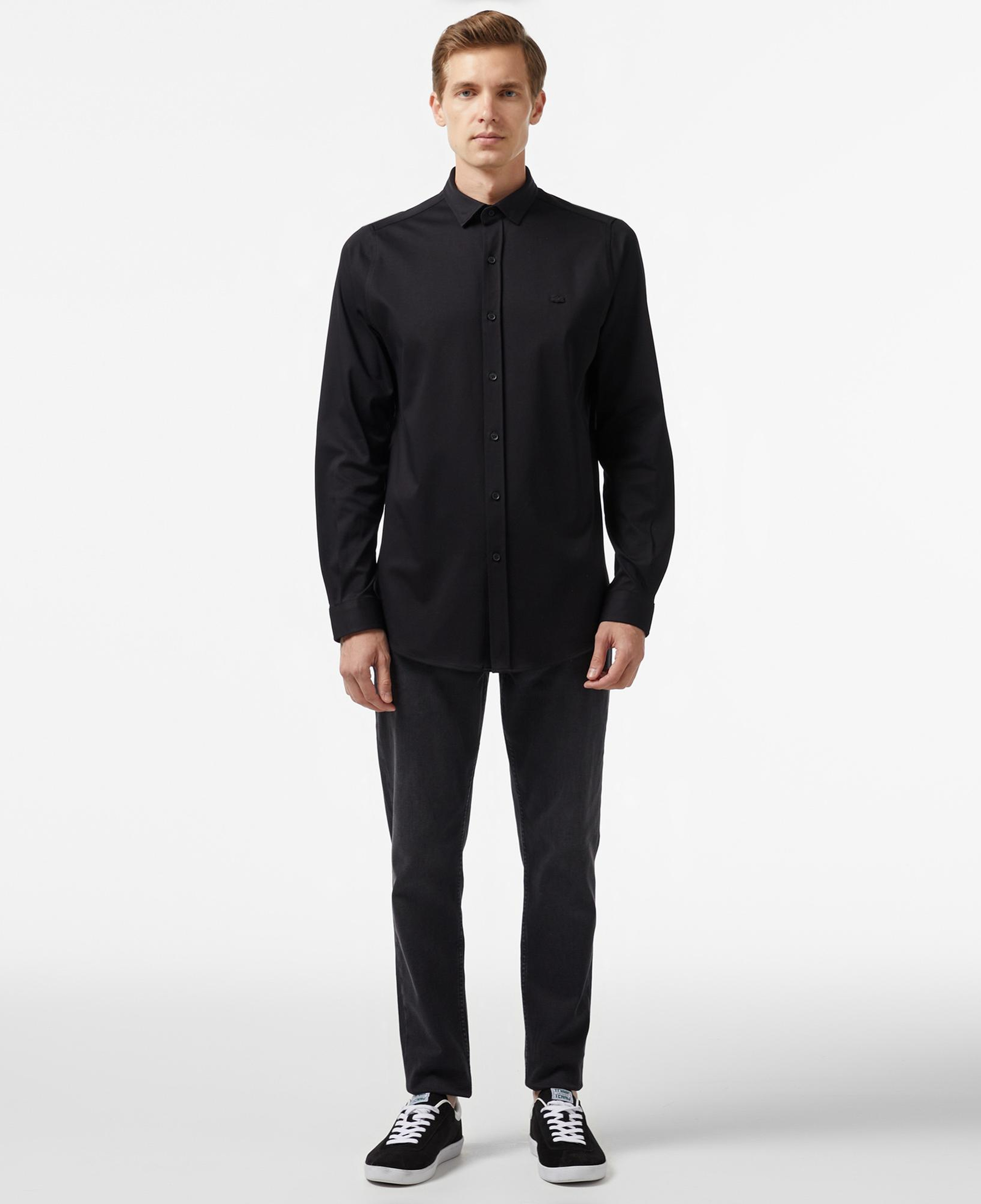 Lacoste Erkek Slim Fit Siyah Gömlek