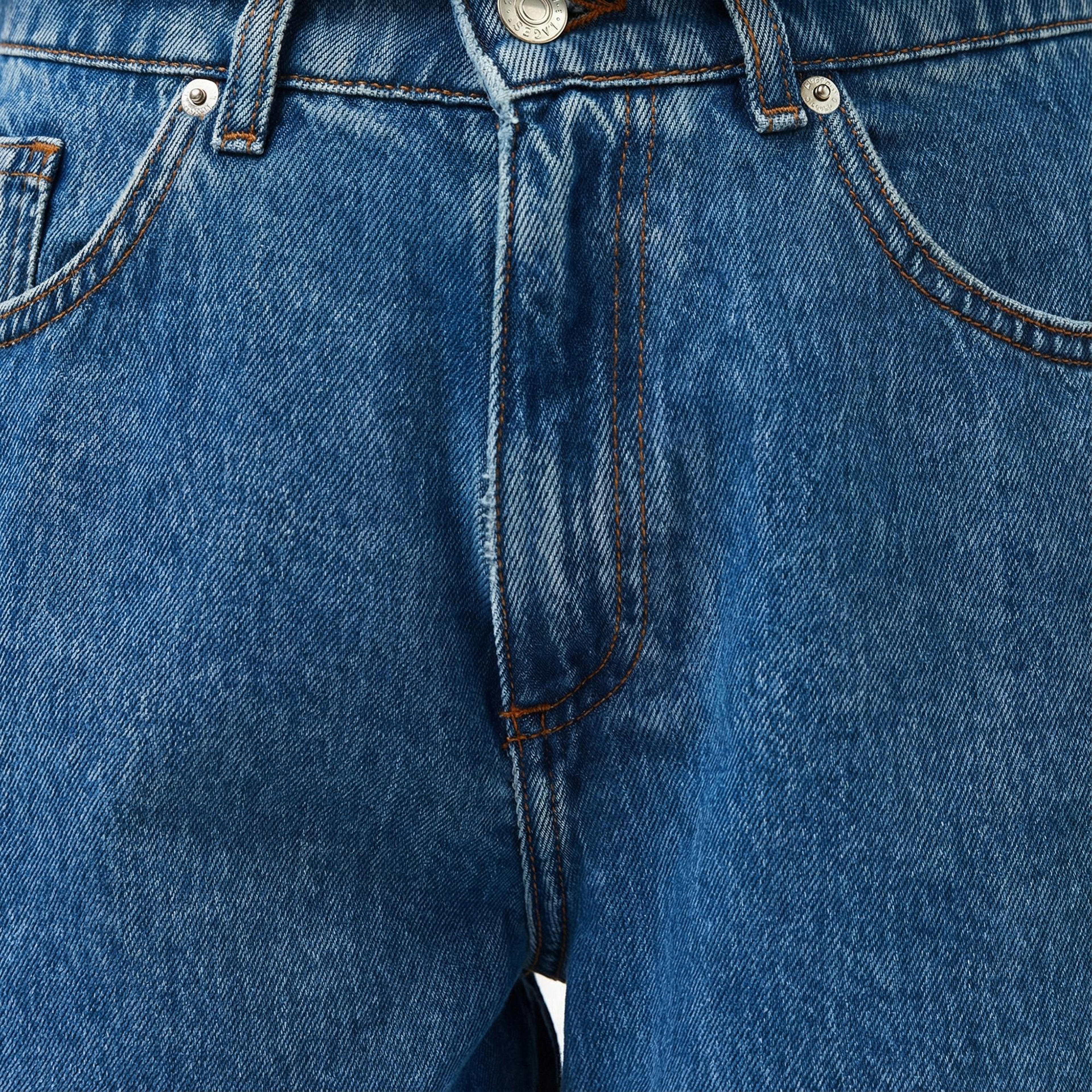 Lacoste Kadın Regular Fit Denim Koyu Mavi Şort