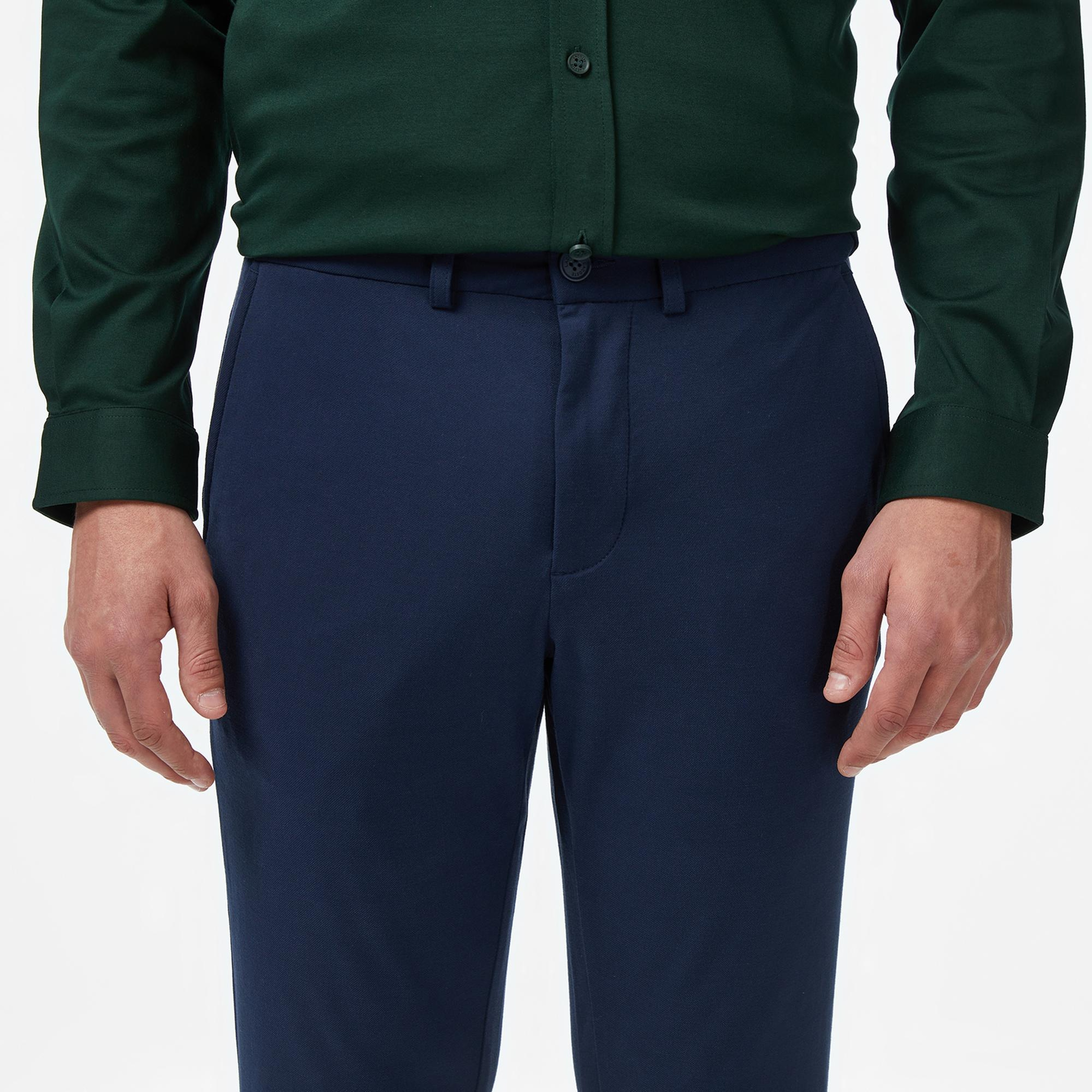 Lacoste Erkek Slim Fit Lacivert Chino Pantolon