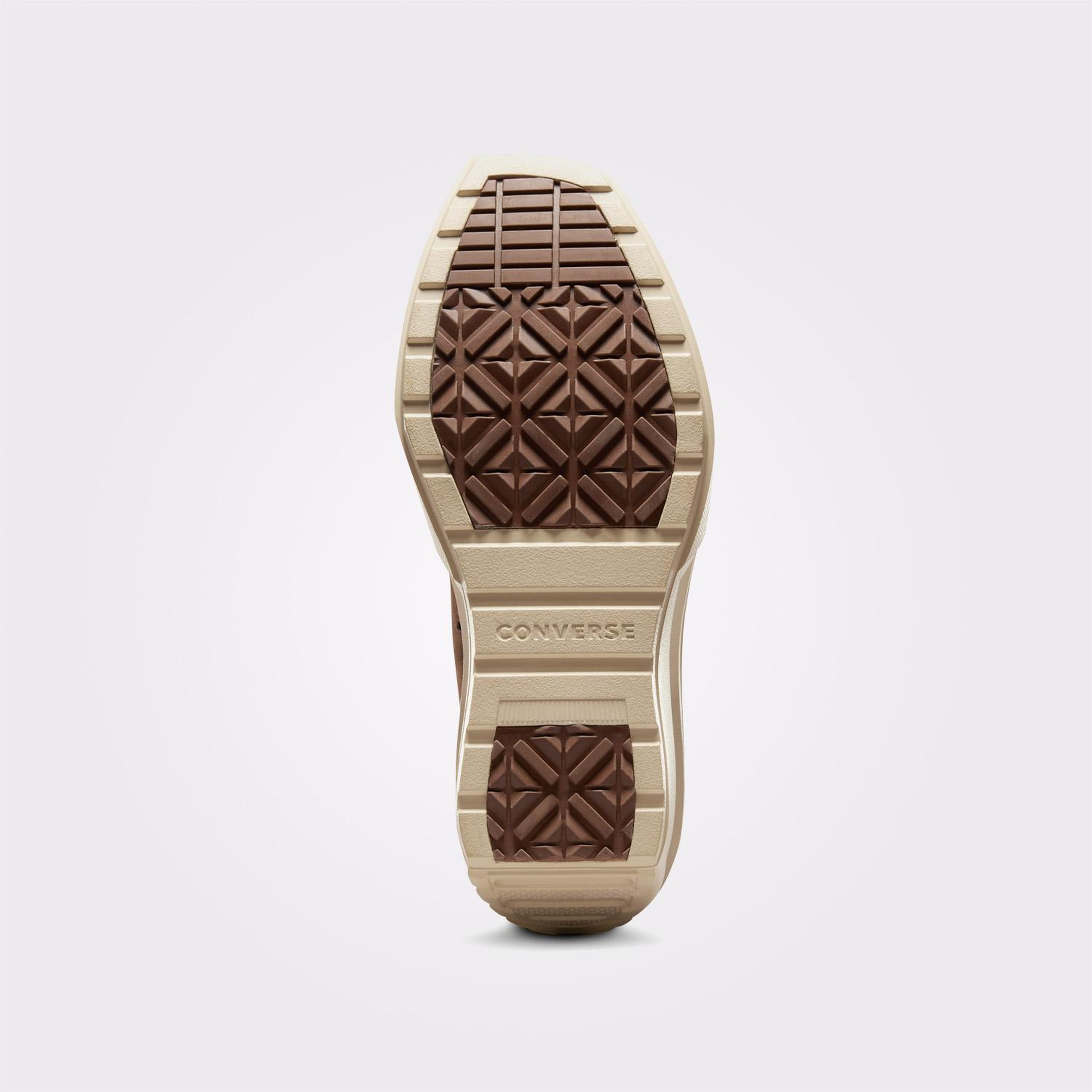 Converse Chuck 70 De Luxe Wedge Kadın Kahverengi Deri Platform Sneaker