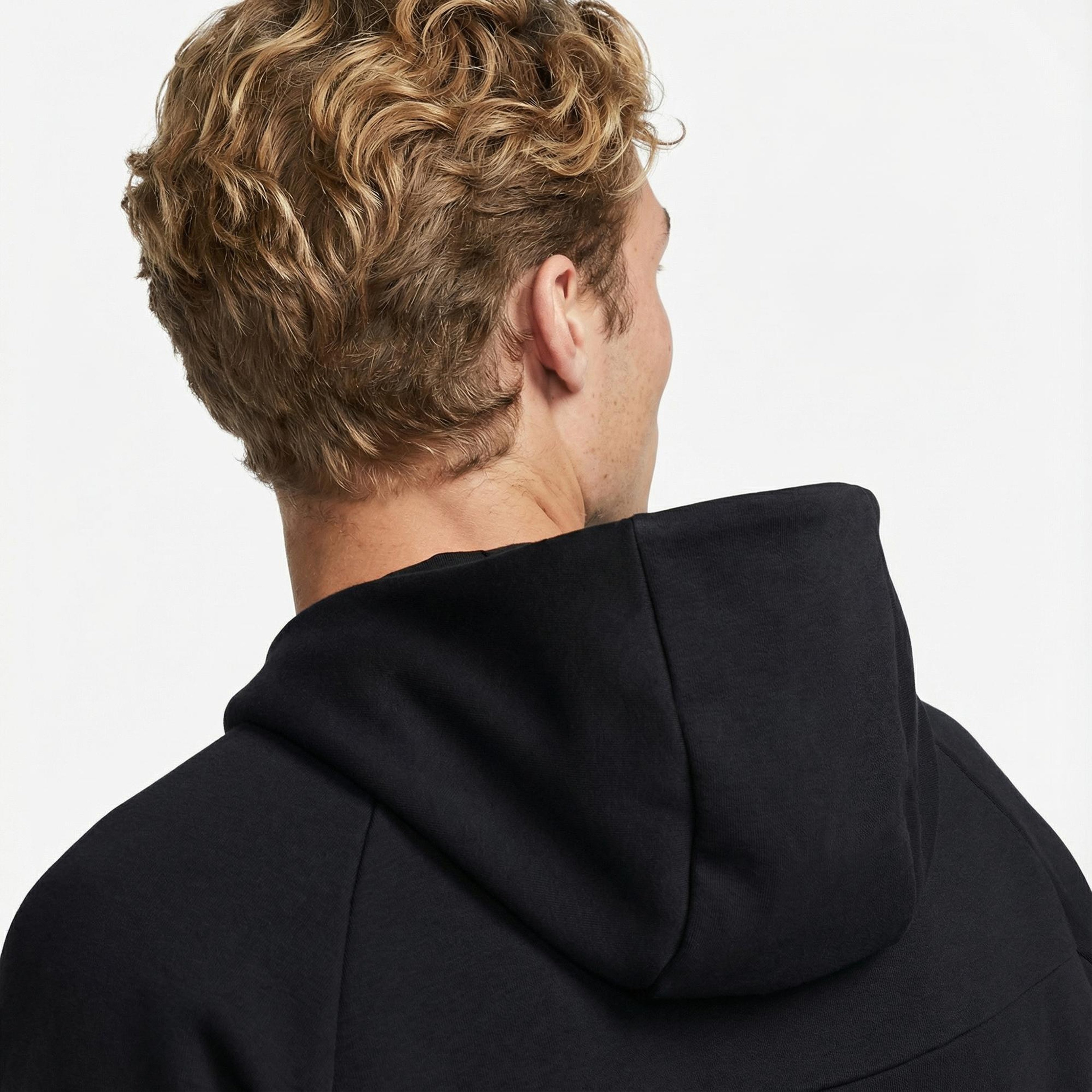 Nike Tech Fleece Erkek Siyah Kapüşonlu Hoodie