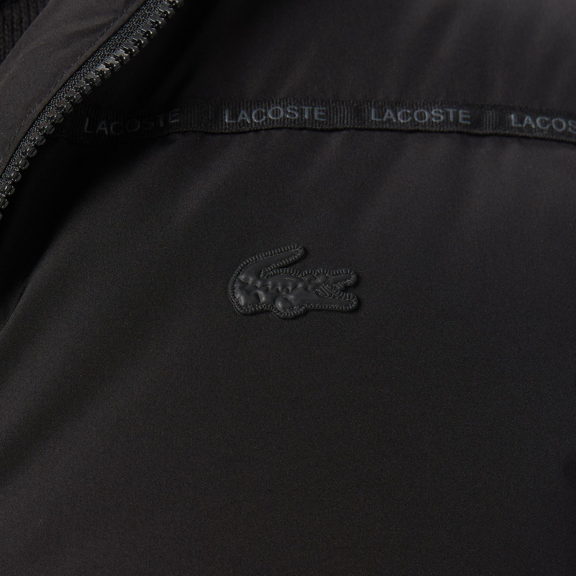 Lacoste Erkek Kapüşonlu Siyah Mont