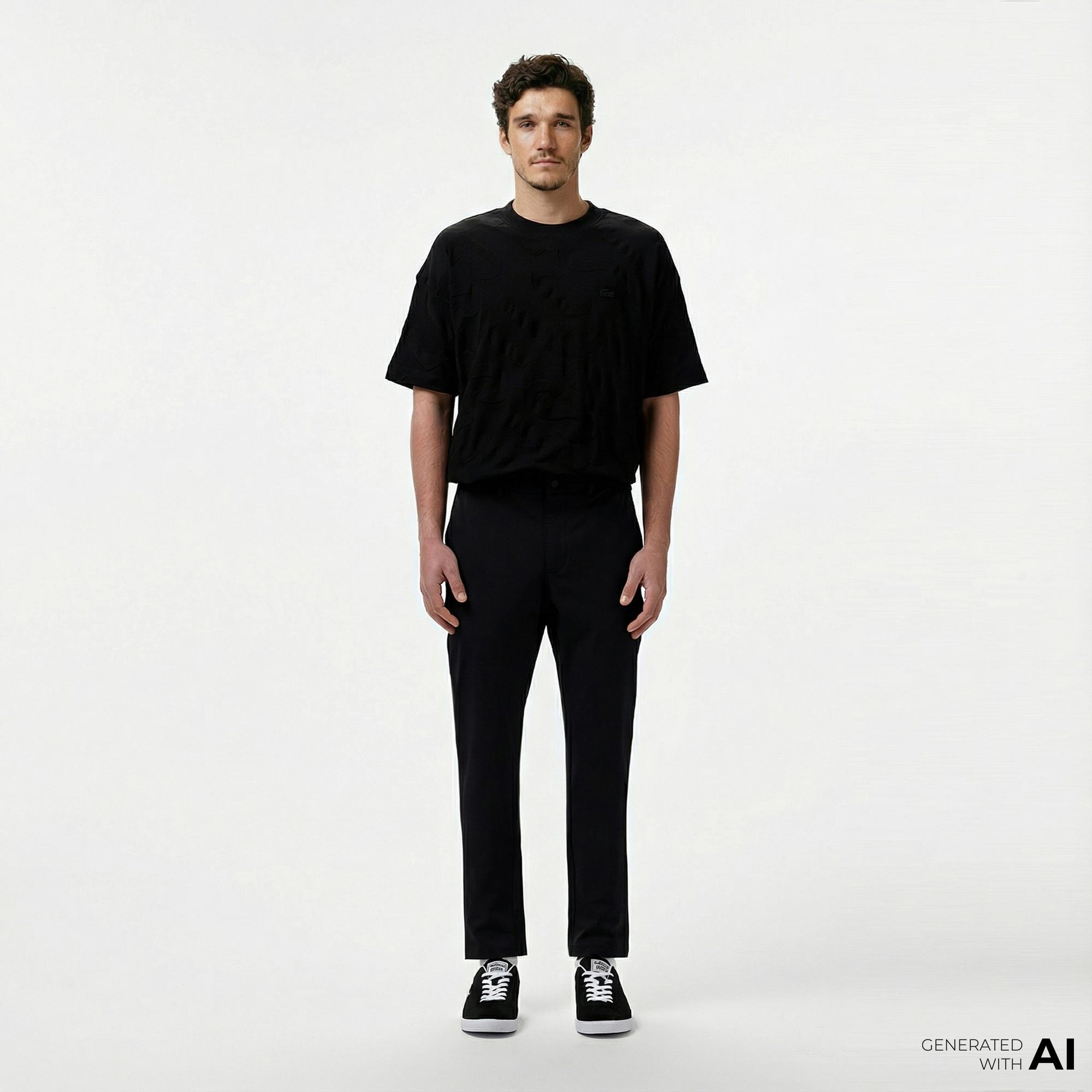 Lacoste Erkek Siyah Pantolon