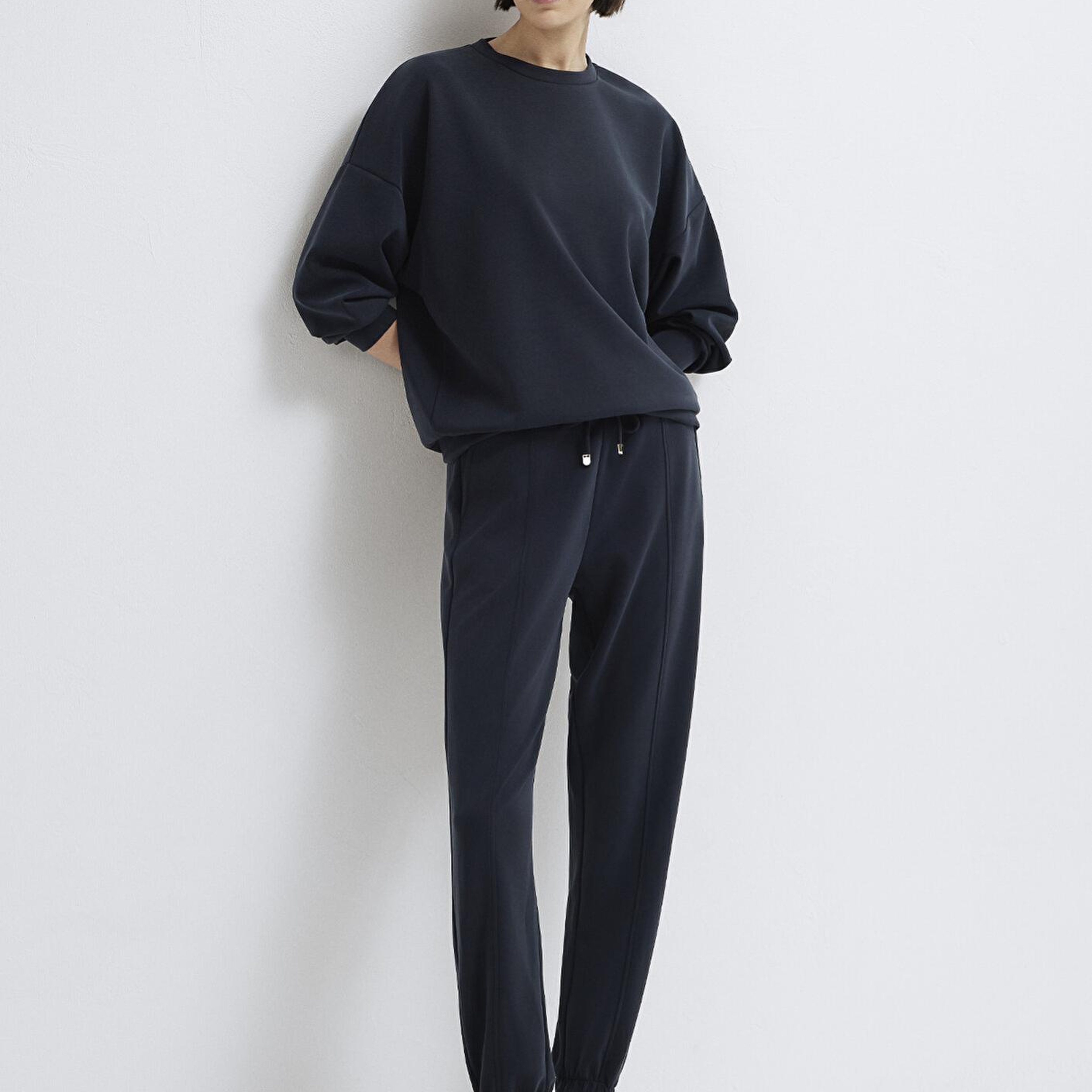 Mavi Lux Touch (TENCEL™) Siyah Modal Eşofman Altı 1600453-900