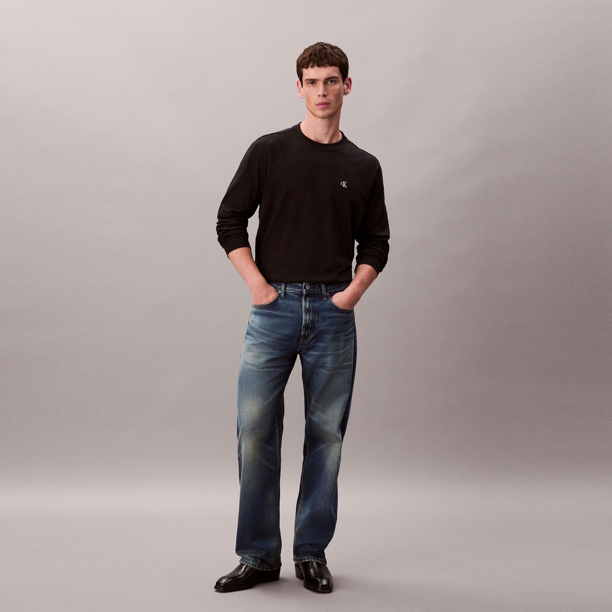 Calvin Klein Easy Monogram Erkek Siyah T-Shirt