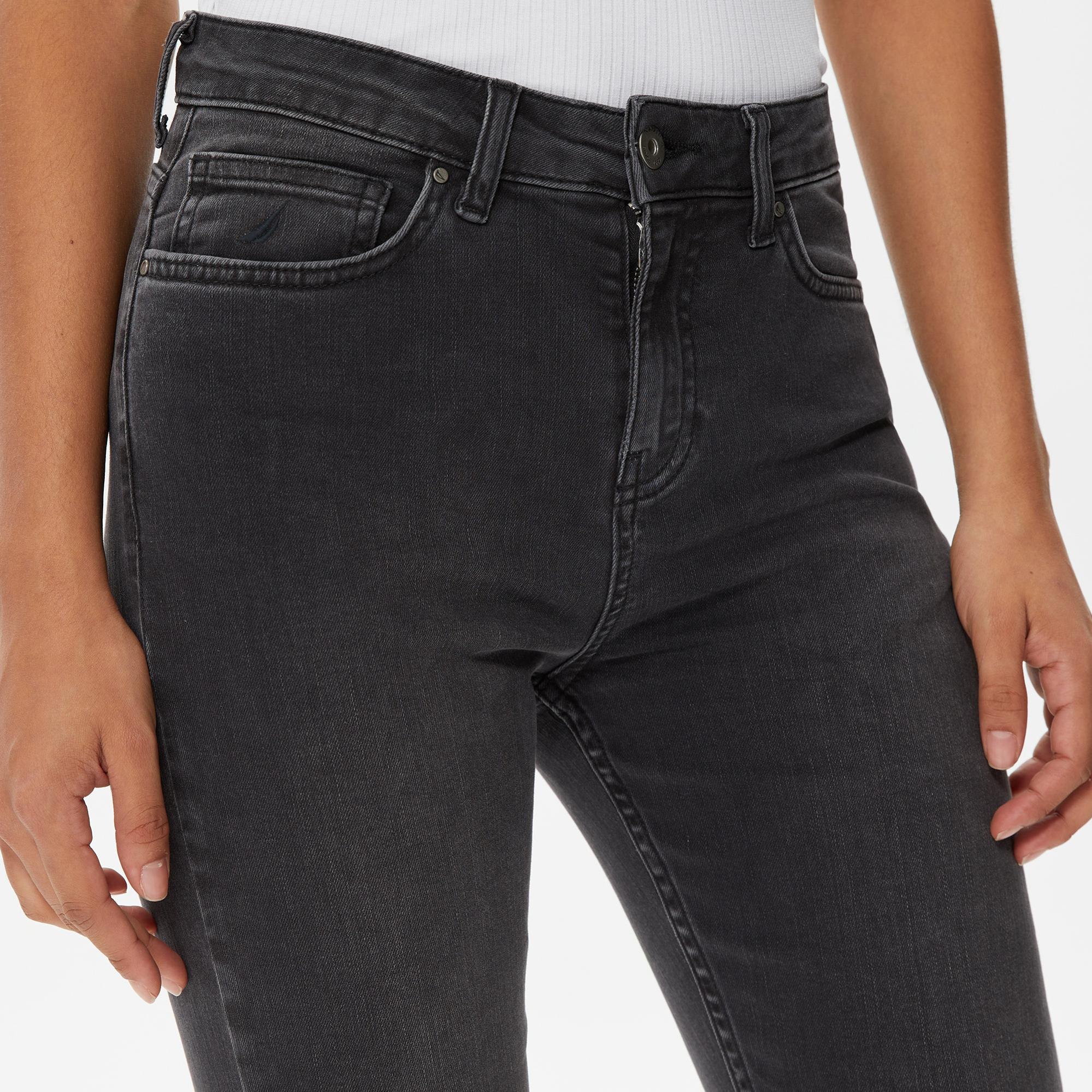 Nautica Kadın Siyah Standart Fit Jean Pantolon