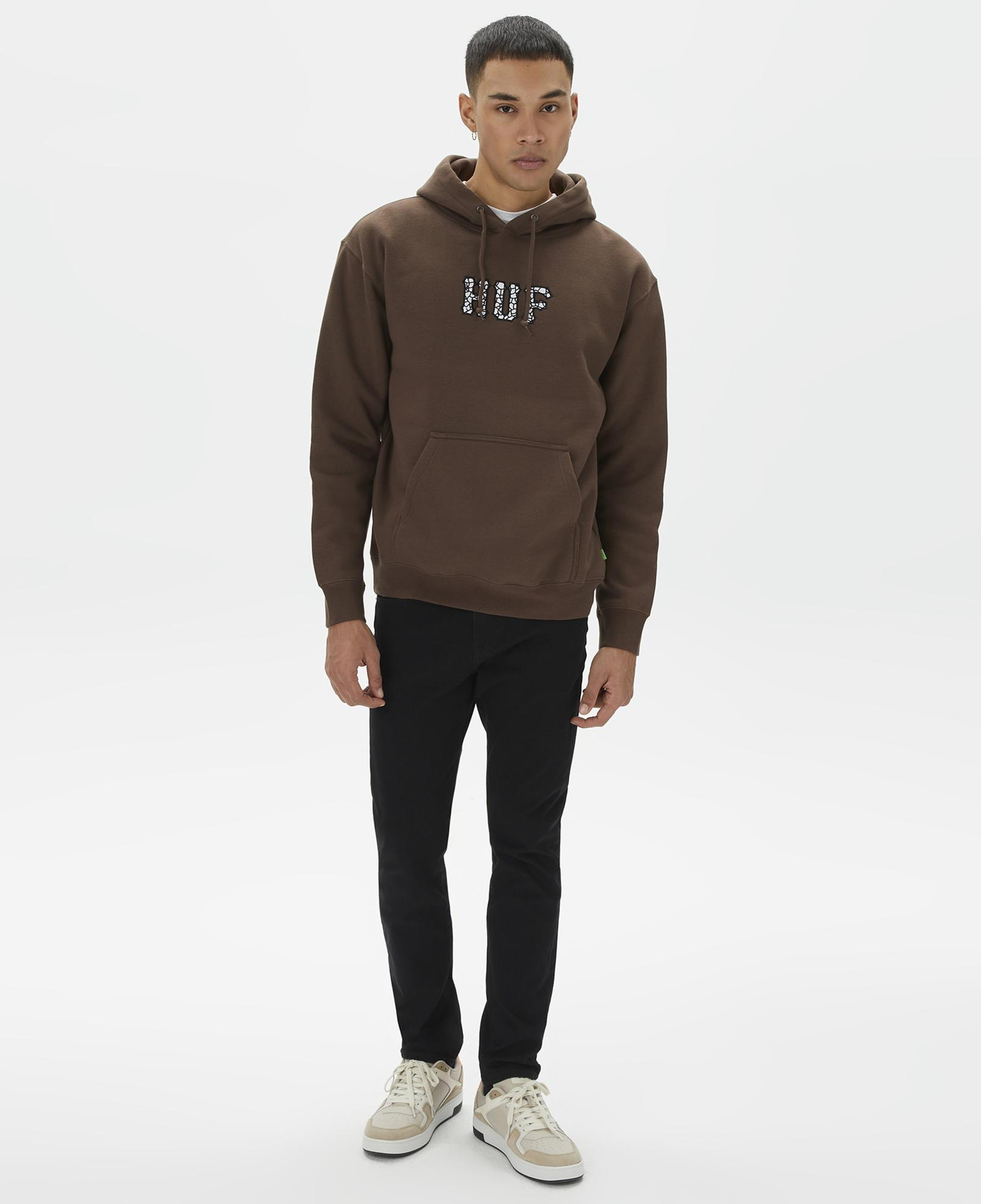 Huf Quake Conditions Erkek Kahverengi Hoodie