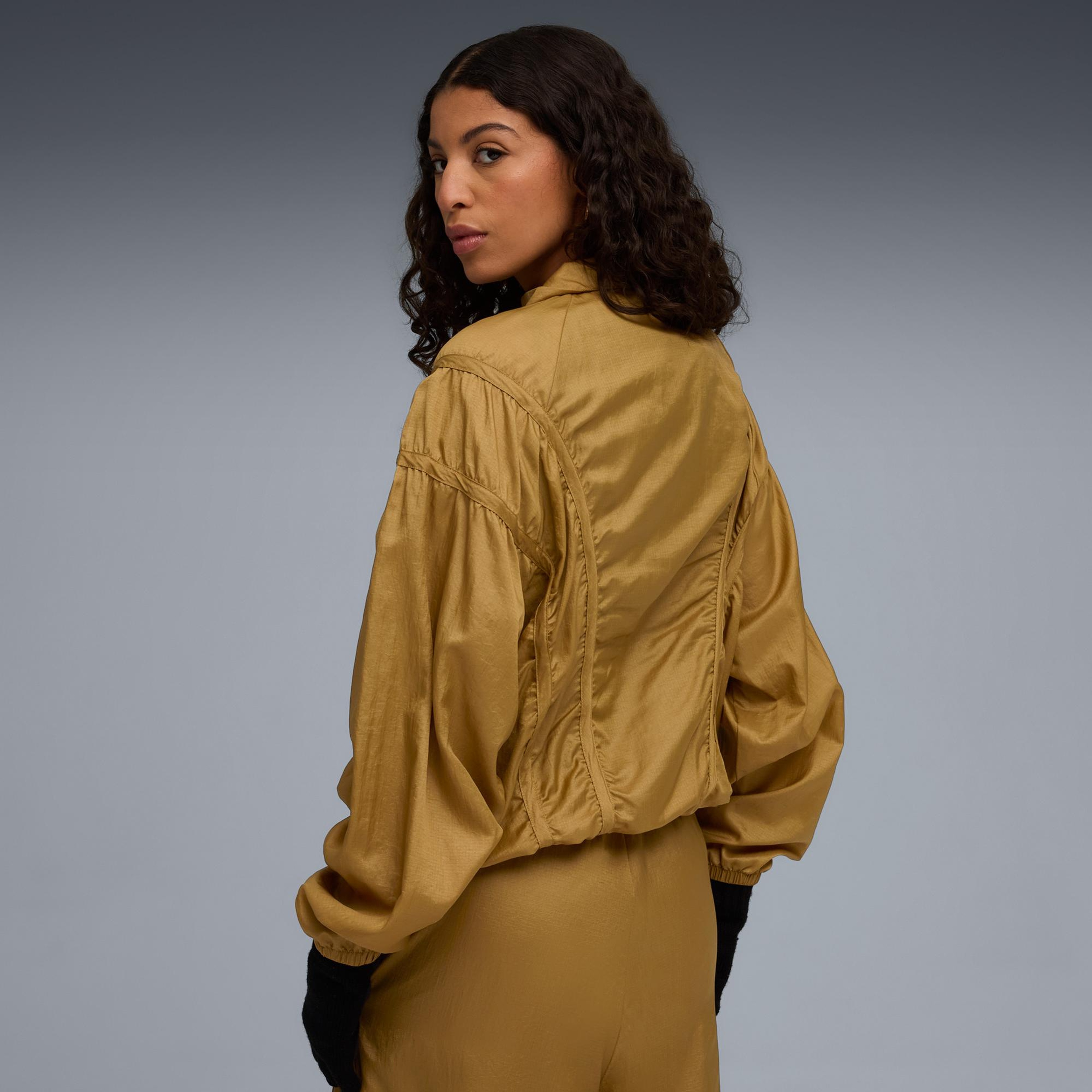 Puma Dare To Oversized Woven Kadın Sarı Ceket