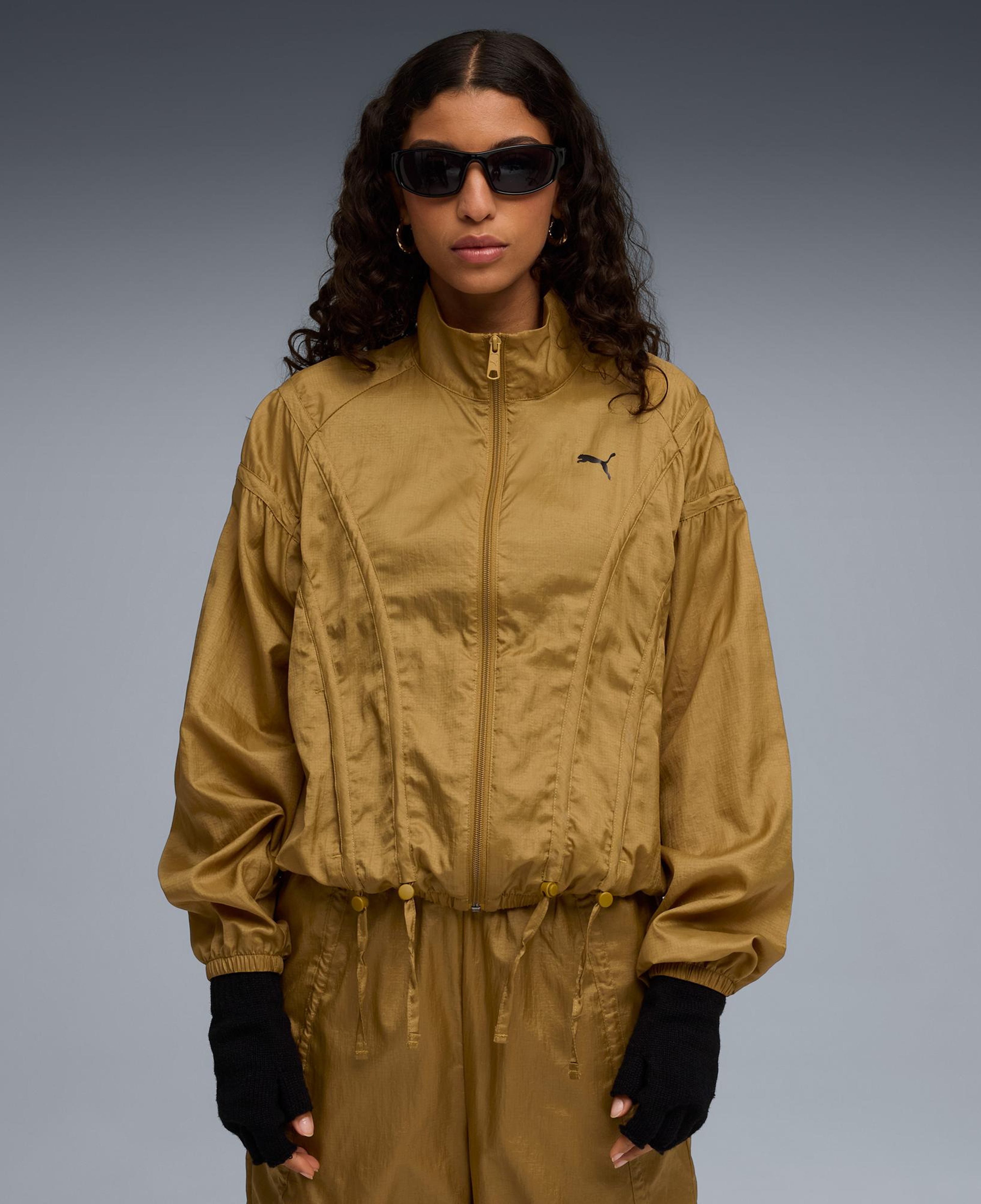 Puma Dare To Oversized Woven Kadın Sarı Ceket