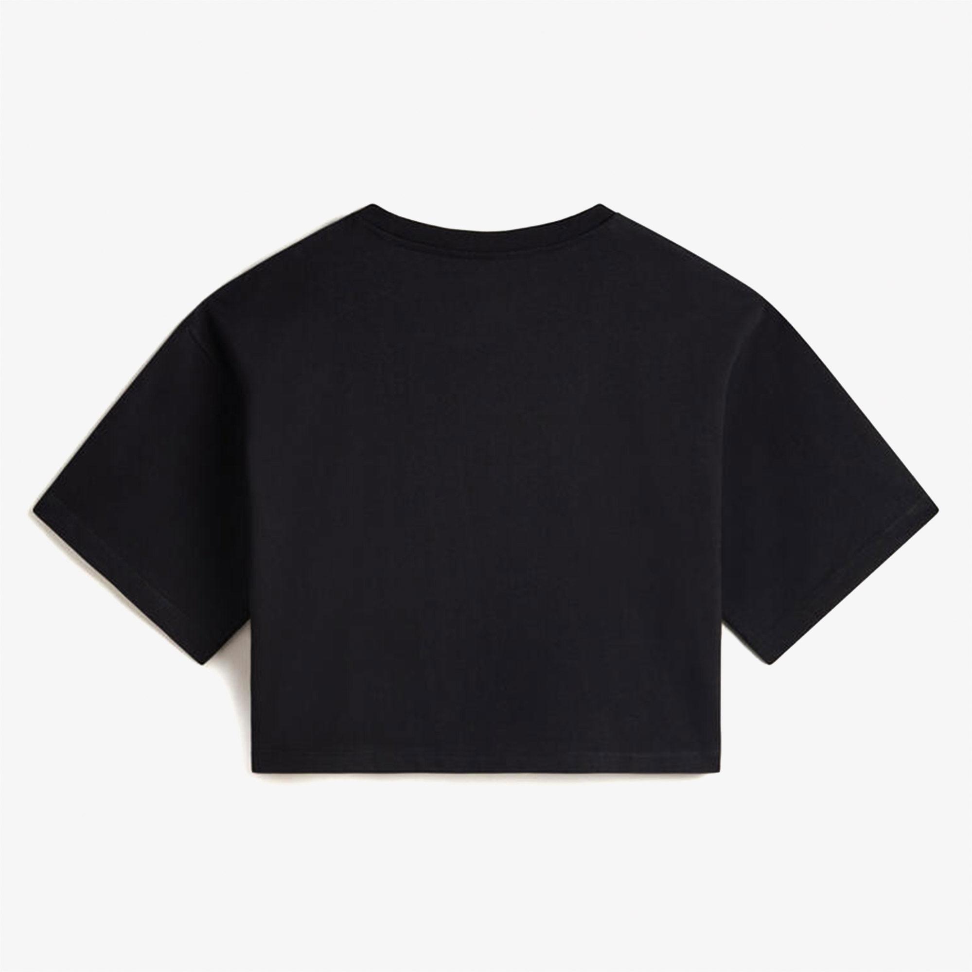 Vans W Salton Relax Crop Ss Kadın Siyah T-Shirt