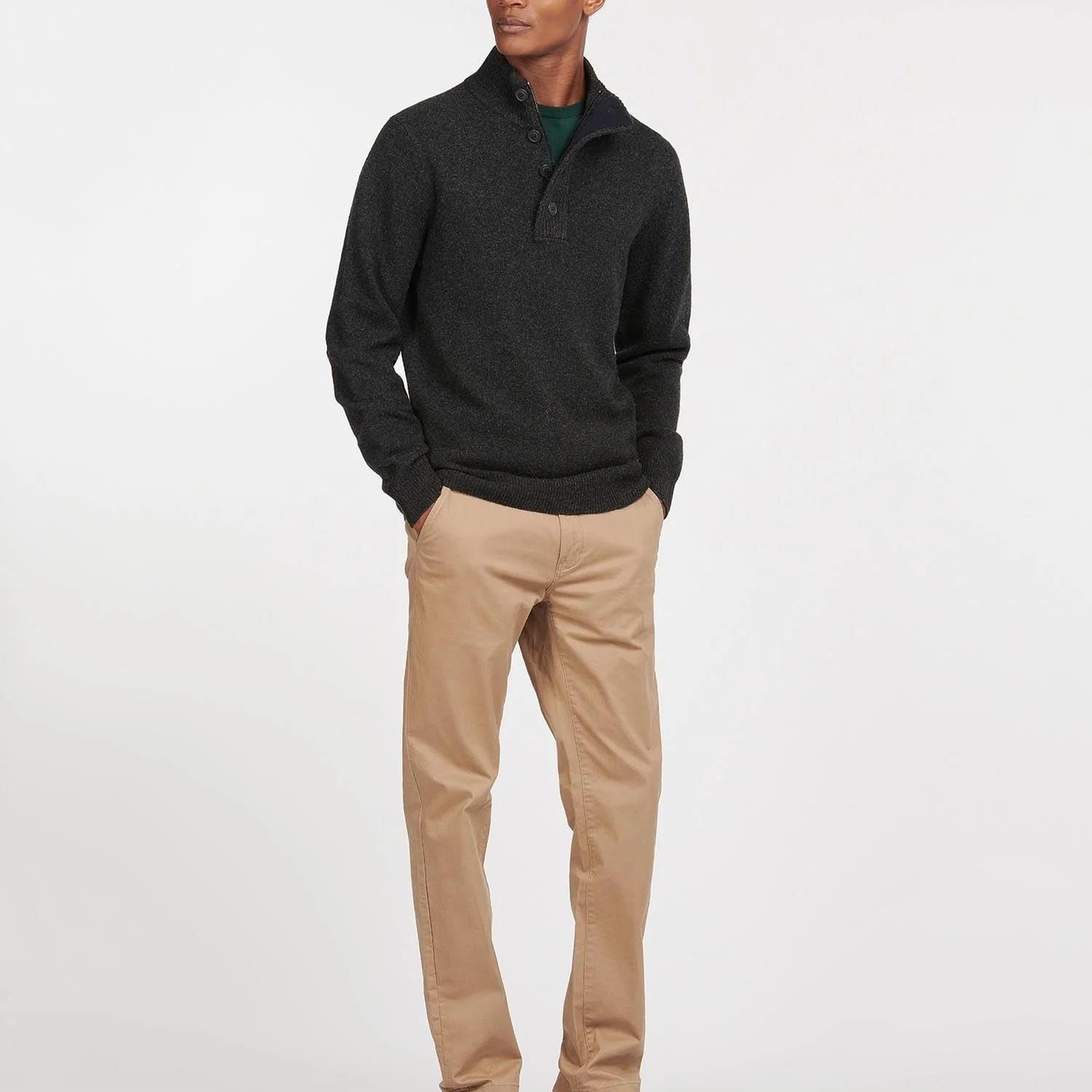 Barbour Patch Half Zip Kazak