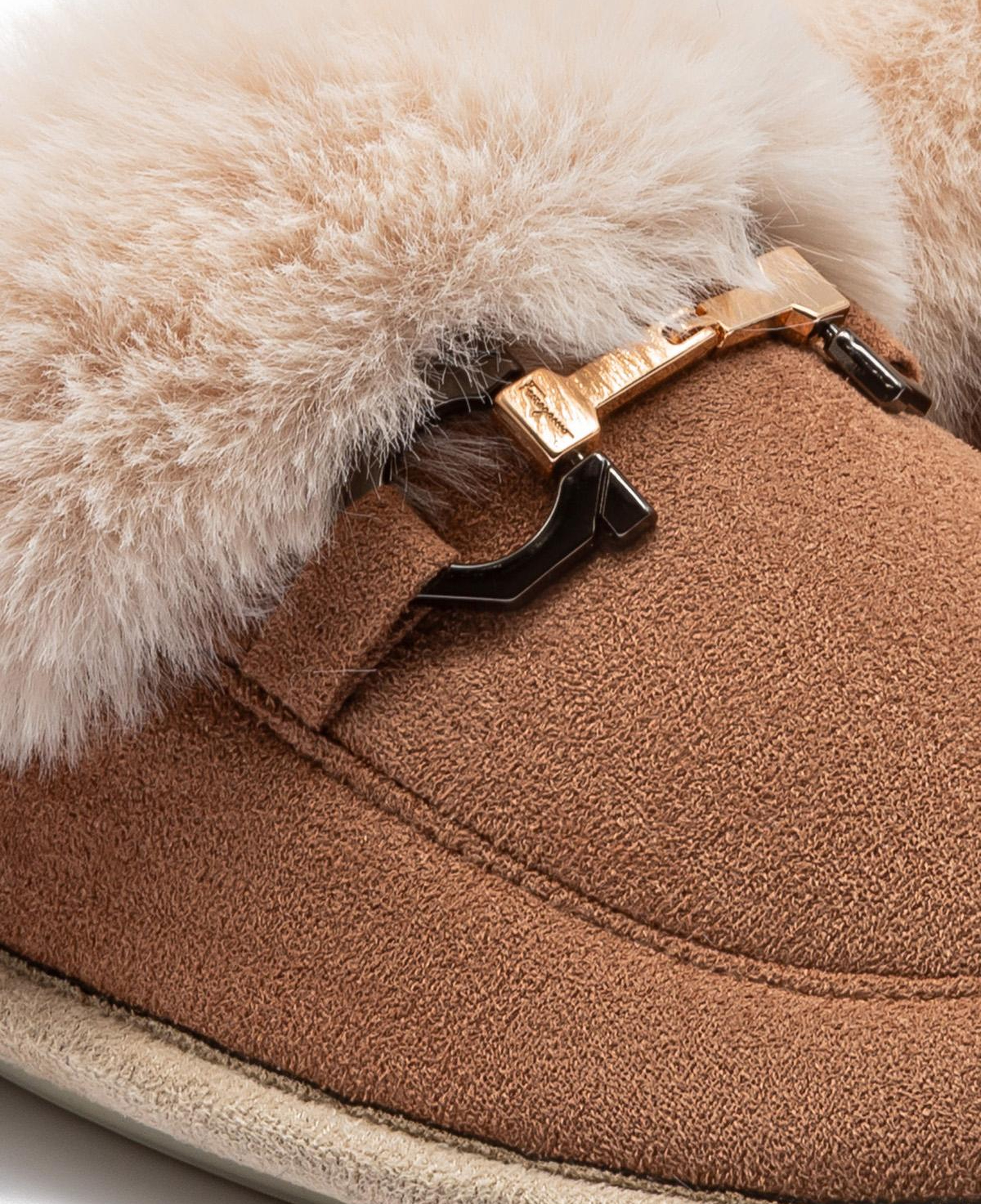 Ania Kadın Tokalı Ev Terliği Kahverengi 37/41