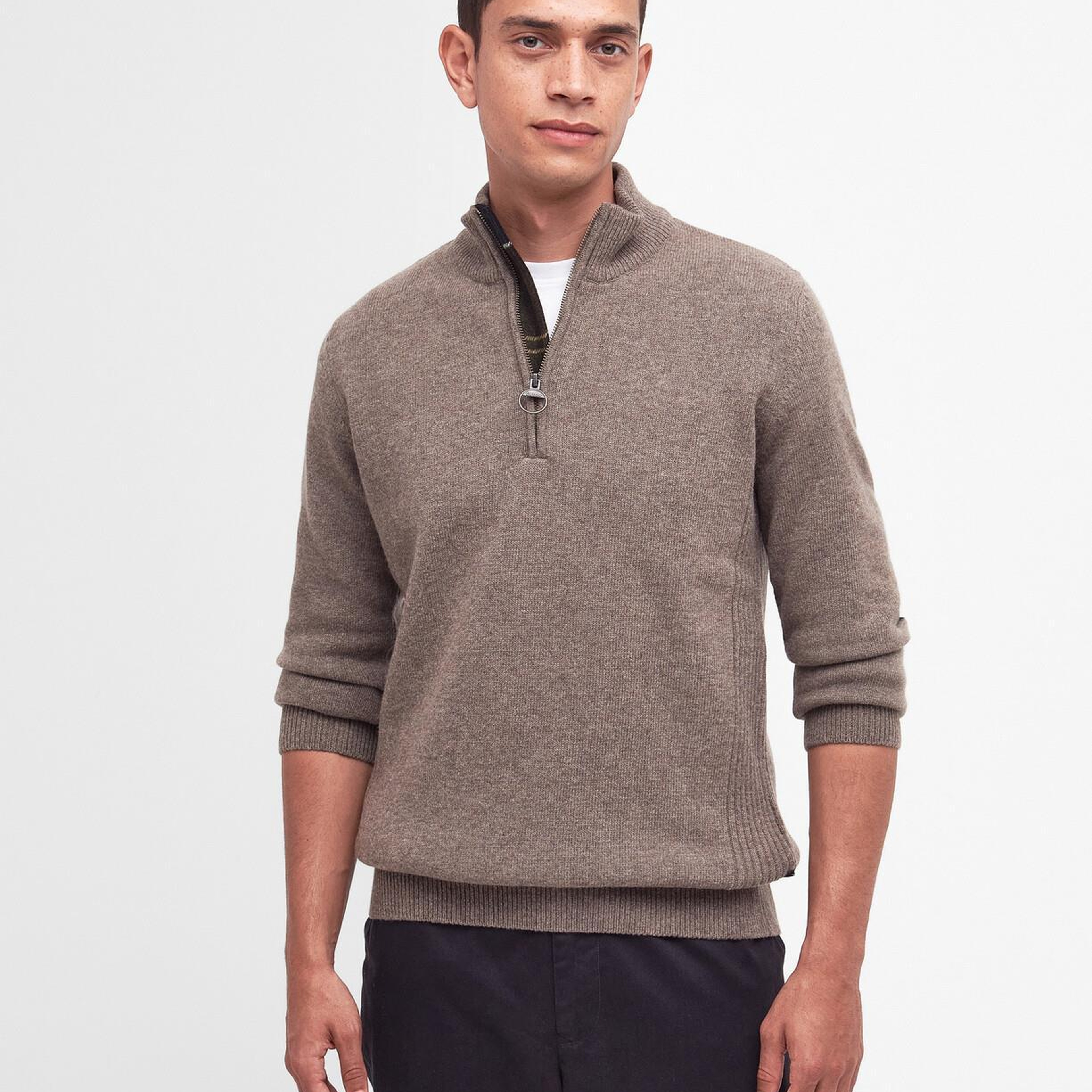 Barbour Holden Half Zip Knitted Kazak