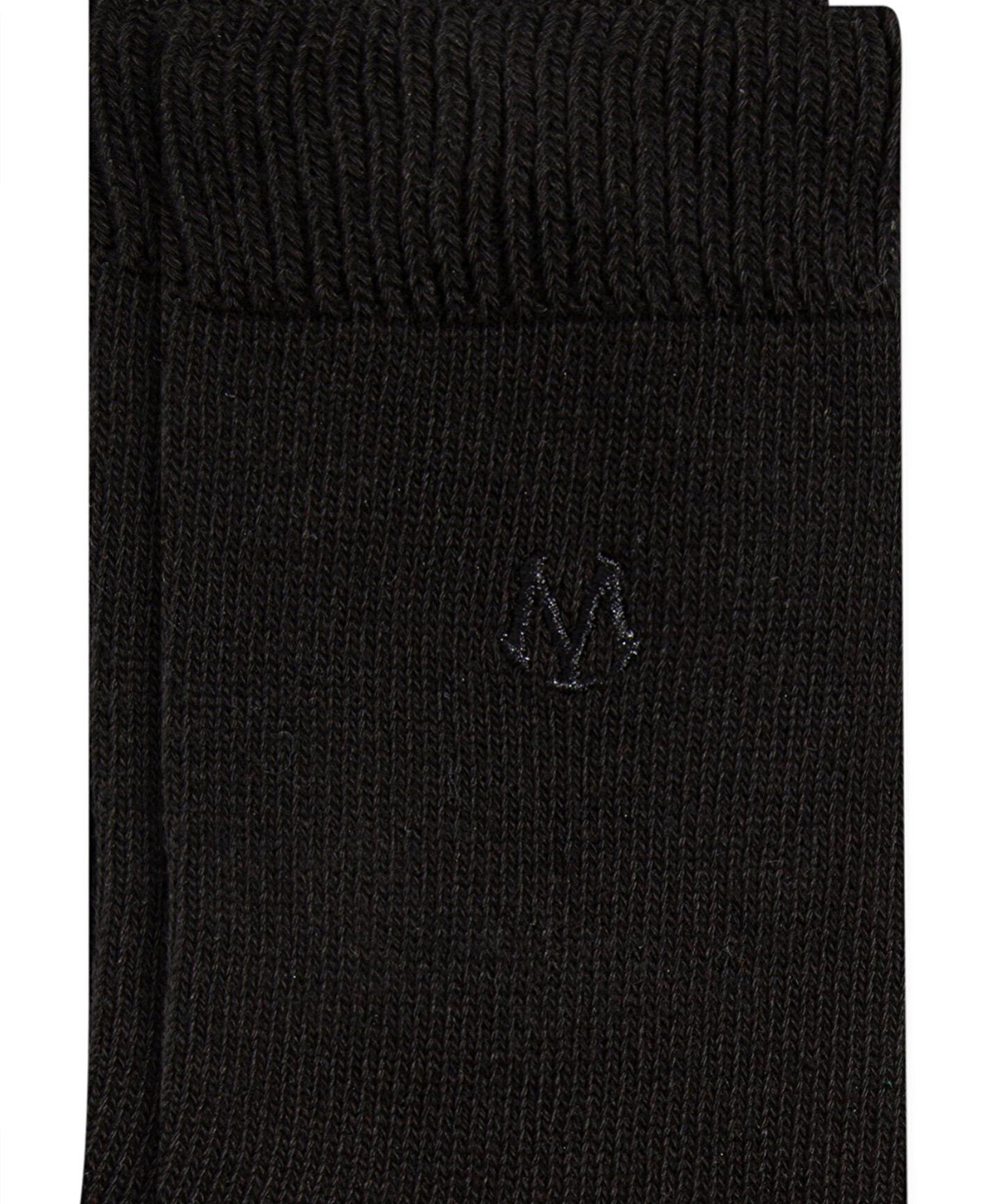 Mavi Mavi Logo Nakışlı Siyah Soket Çorap 092277-900