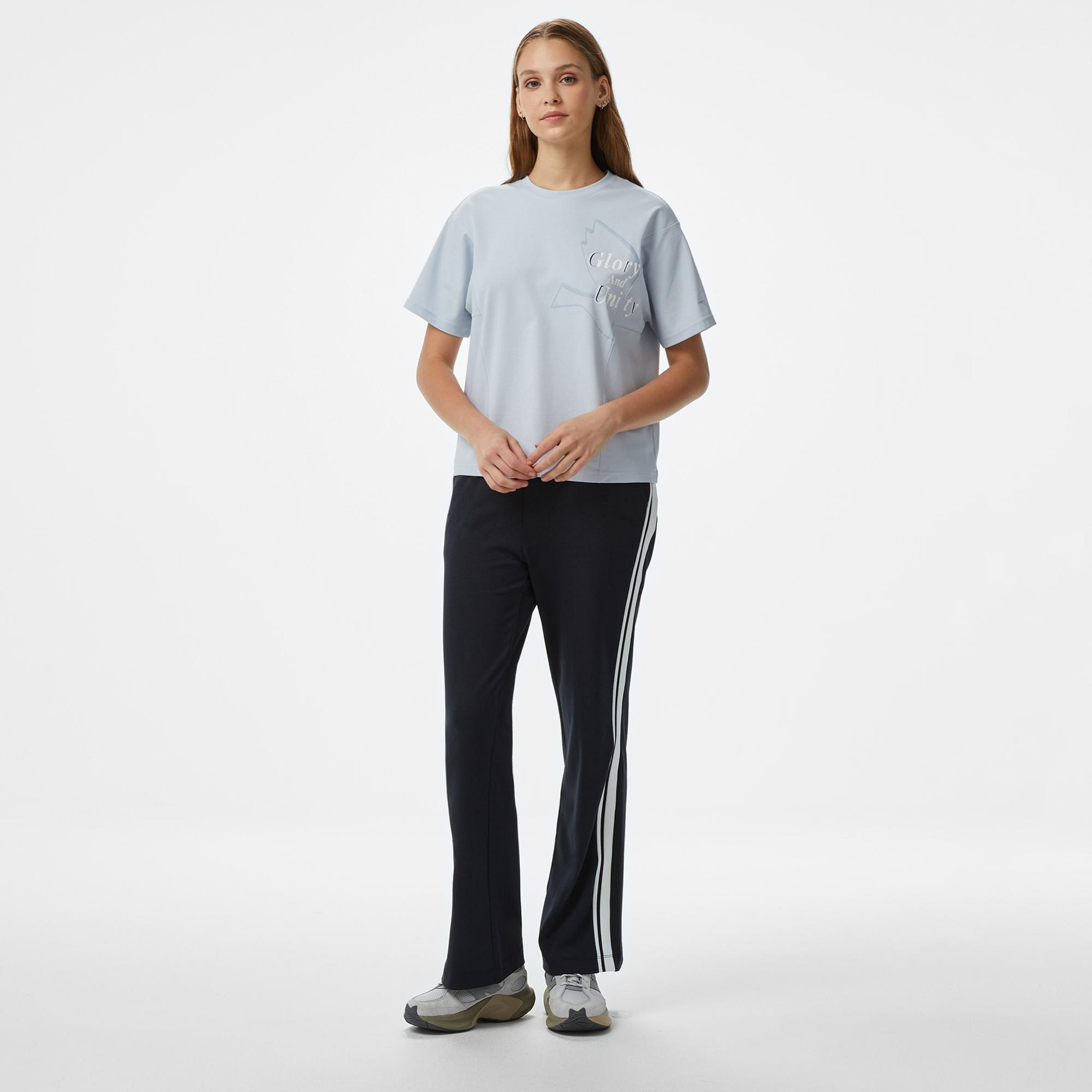Anta Sports Kadın Mavi T-Shirt
