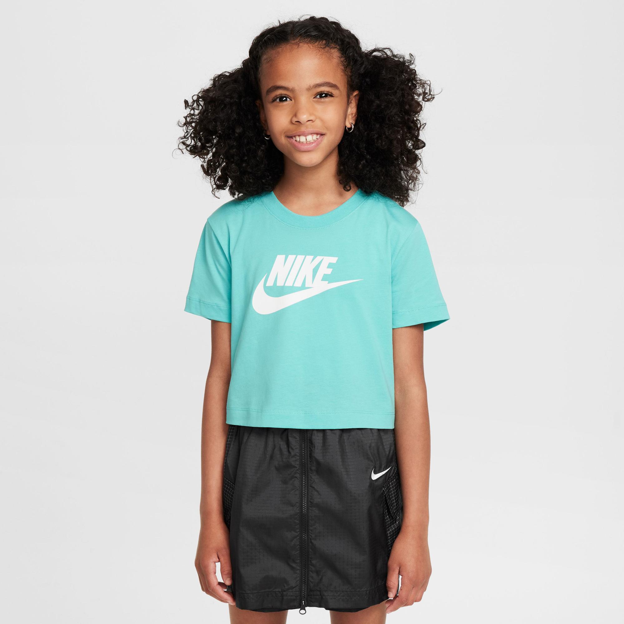 Nike Sportswear Futura Çocuk Yeşil Crop T-Shirt