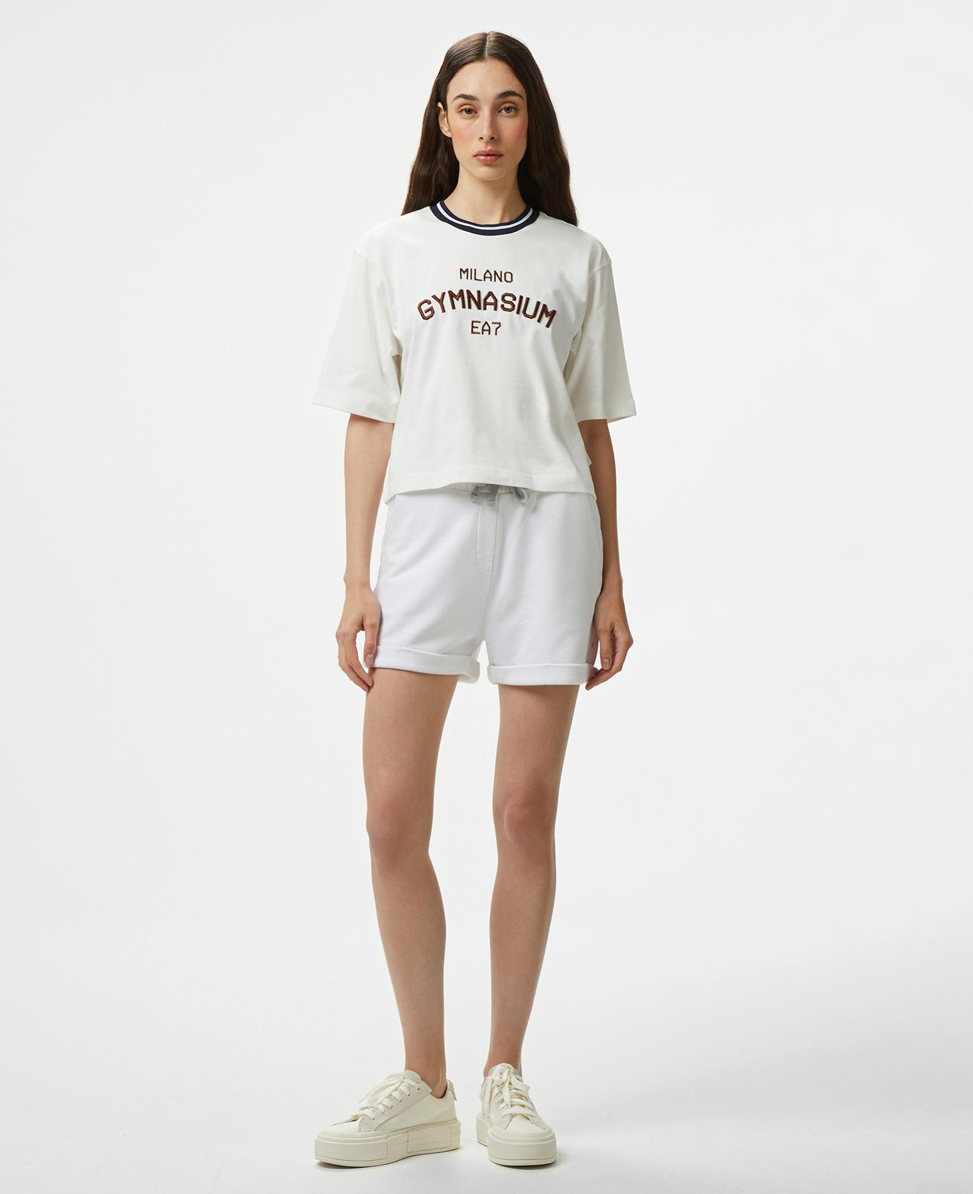 Emporio Armani Gymnasium Kadın Beyaz T-Shirt