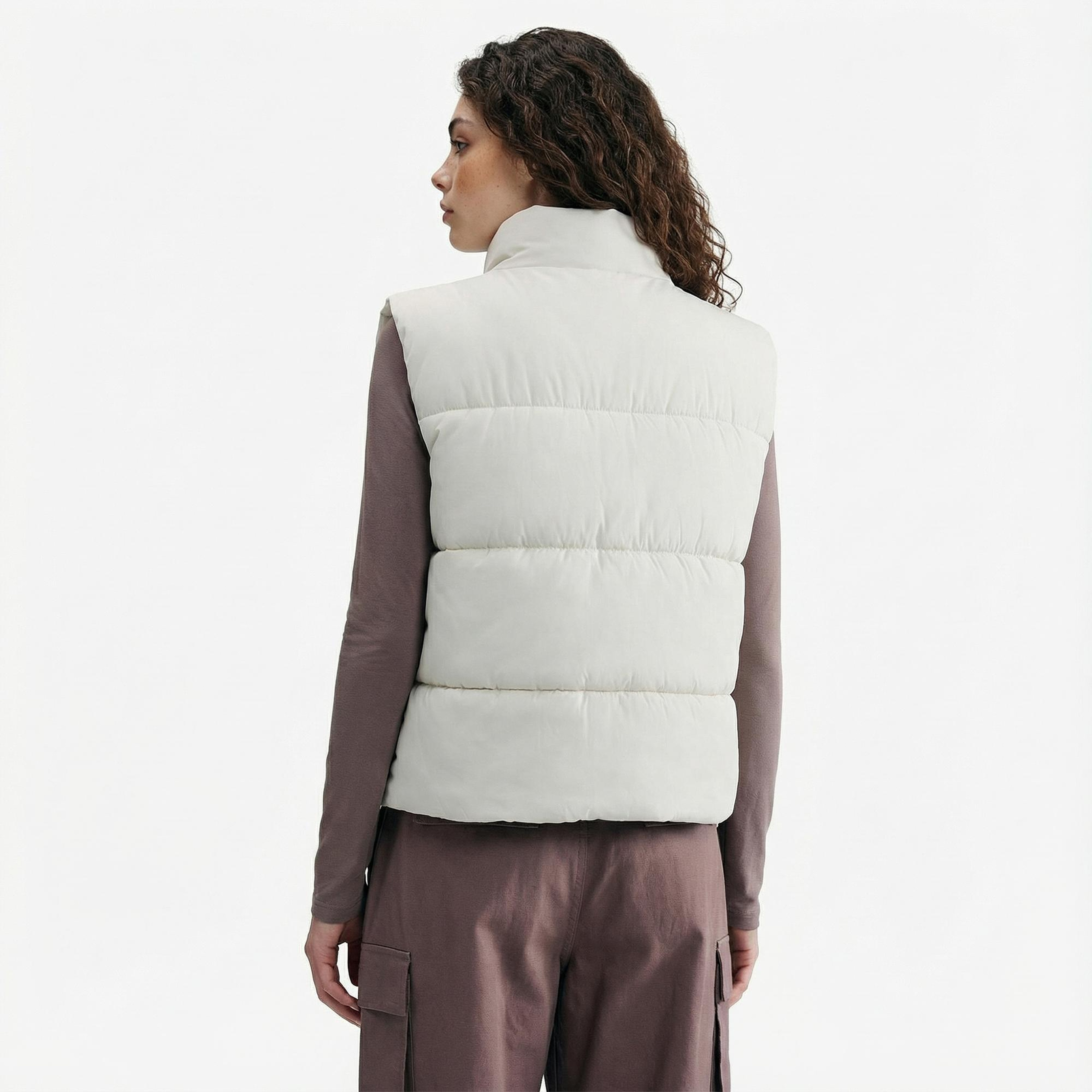 Nike Sportswear Classic Puffer Kadın Beyaz Yelek