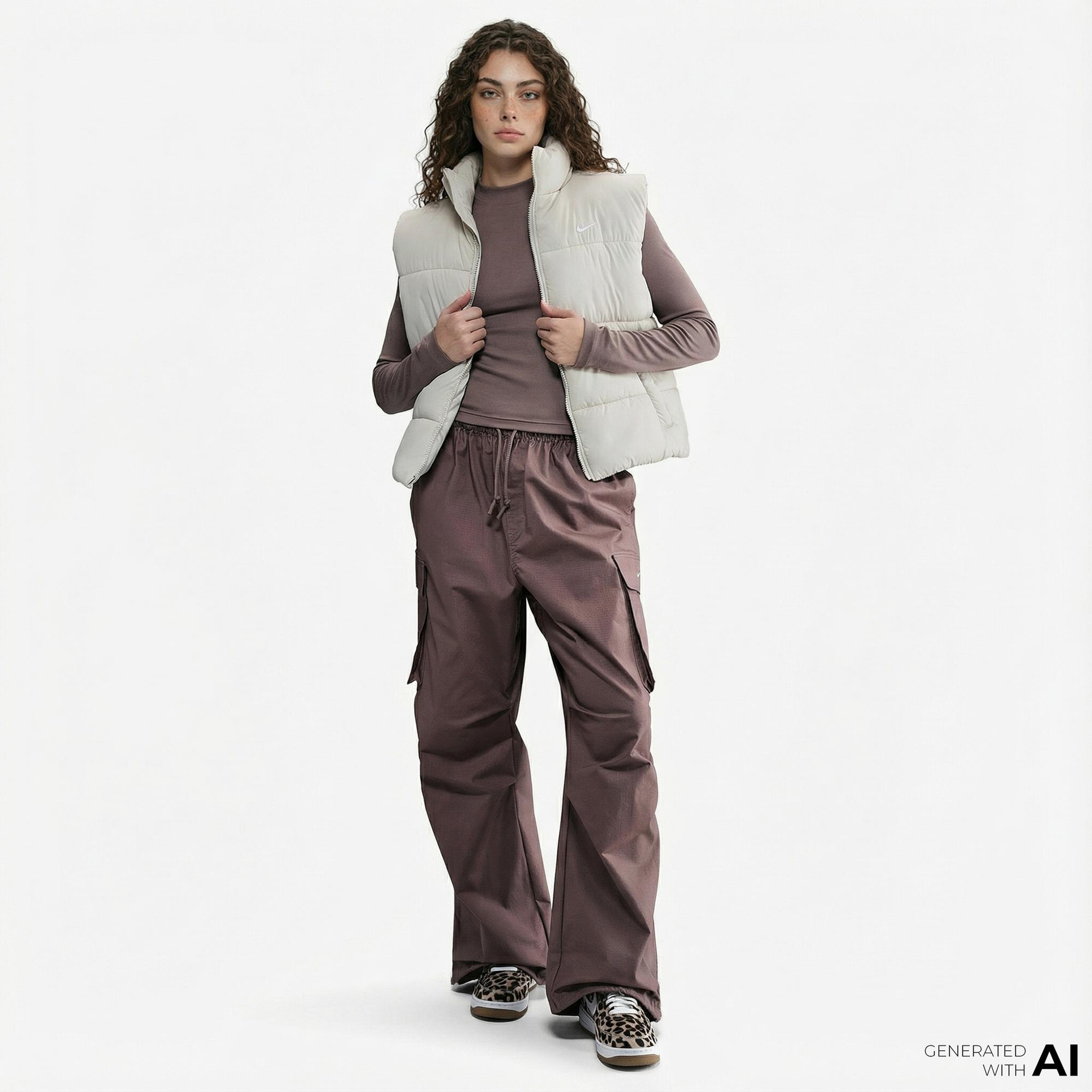 Nike Sportswear Classic Puffer Kadın Beyaz Yelek